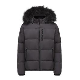 SoulCal 2 Zip Bubble Jacket Mens