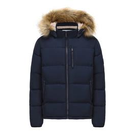 SoulCal 2 Zip Bubble Jacket Mens
