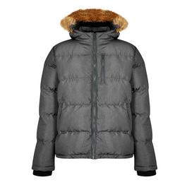 SoulCal 2 Zip Bubble Jacket Mens