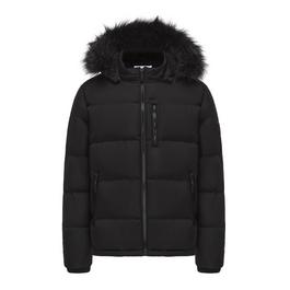 SoulCal Mens 2 Zip Bubble Jacket