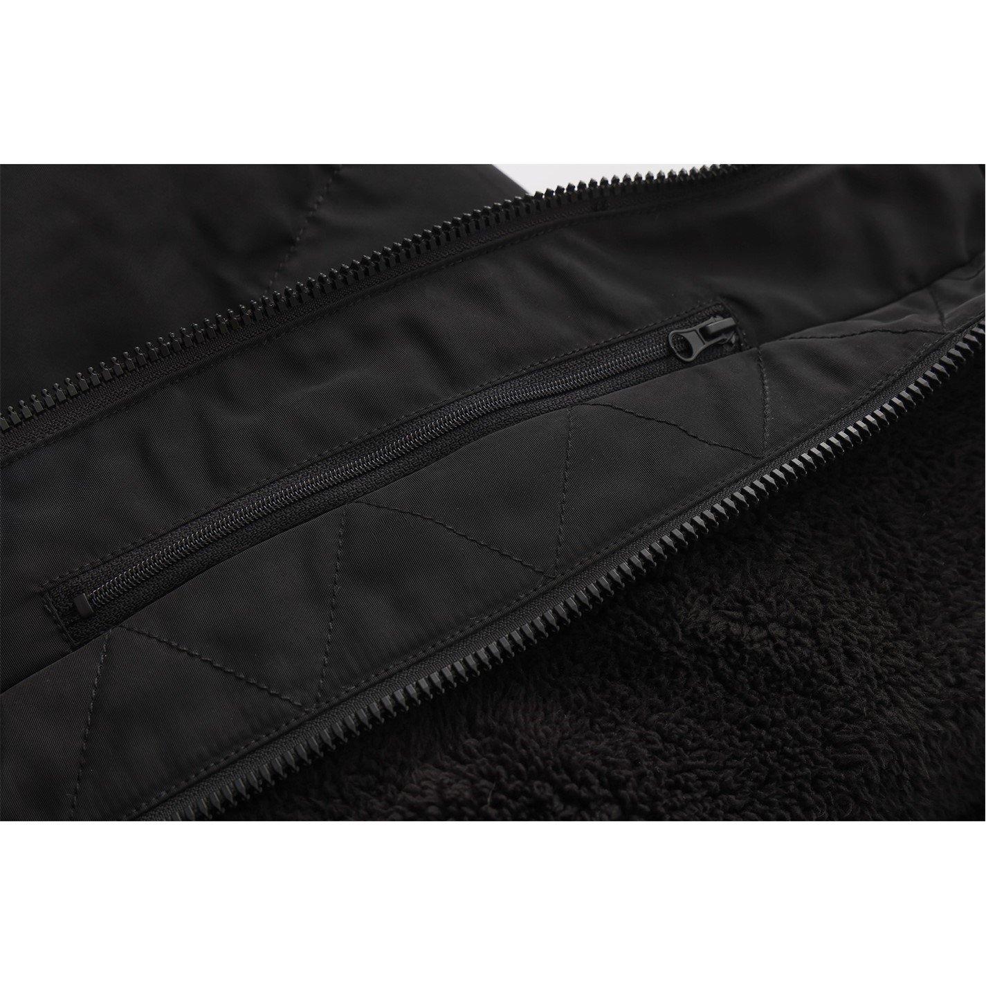 Nero - SoulCal - 2 Zip Bubble Faux Fur Trim Fleece Lined Short Puffer Jacket - 8