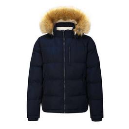 SoulCal 2 Zip Bubble Jacket Mens