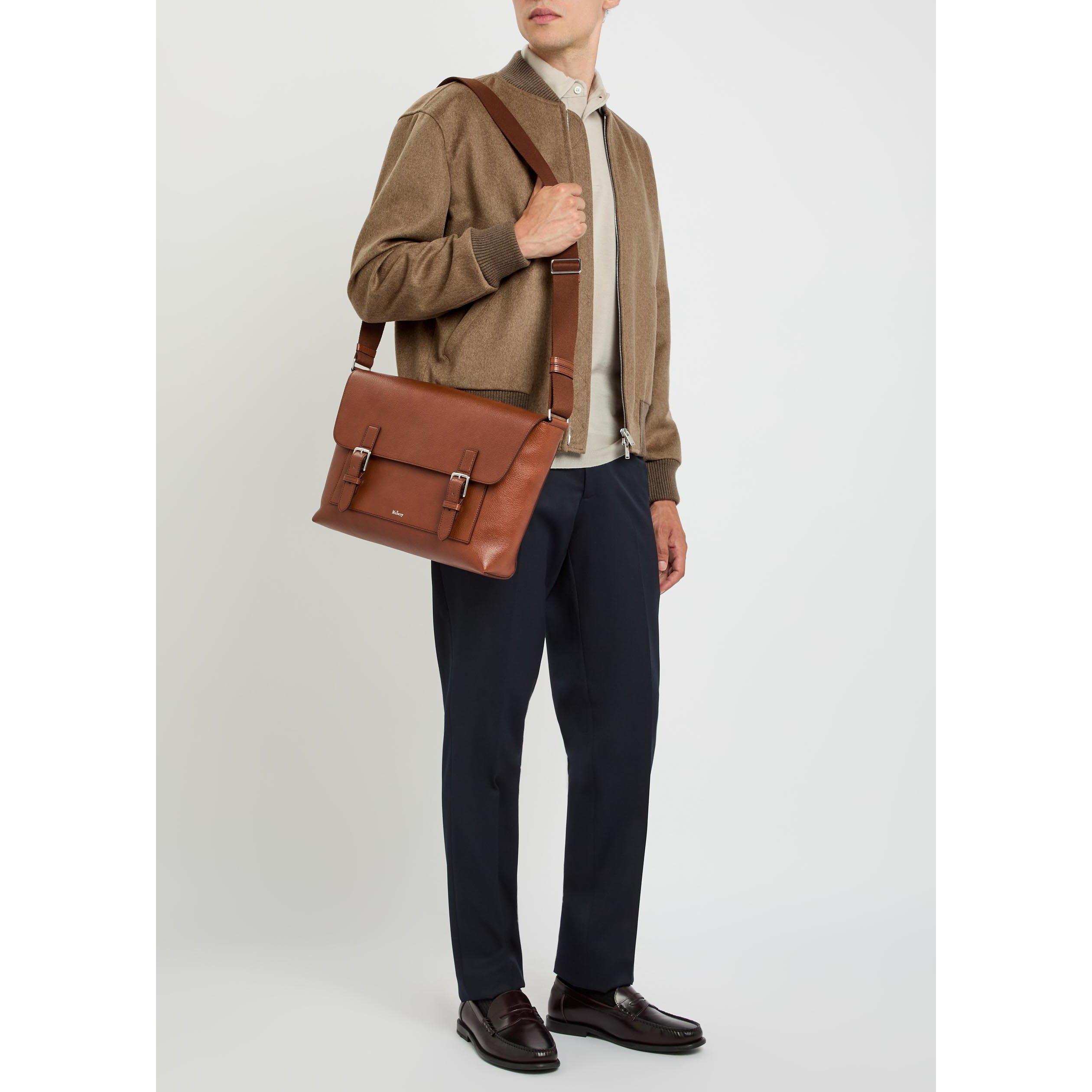 BROWN - Lardini - Men's Wool Relaxed-Fit Bomber Jacket - 5