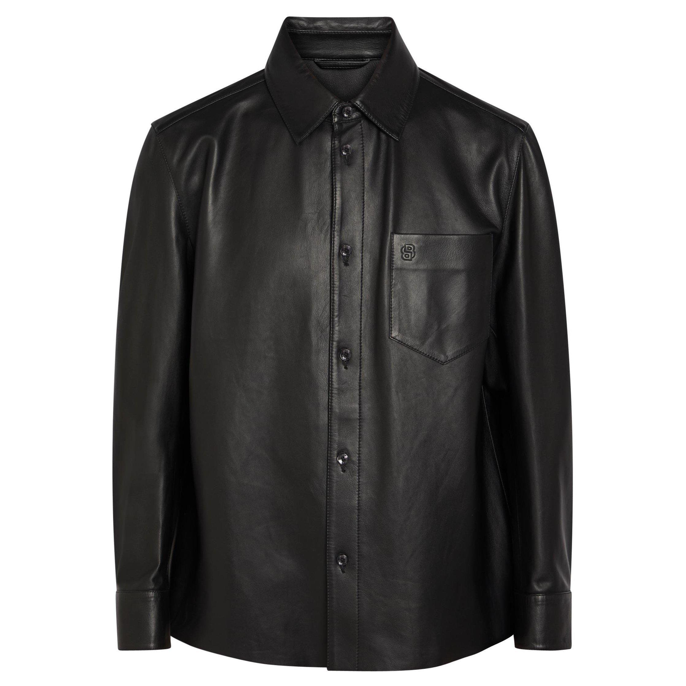 BLACK - Boss - Men's Movitz Leather Jacket - 1