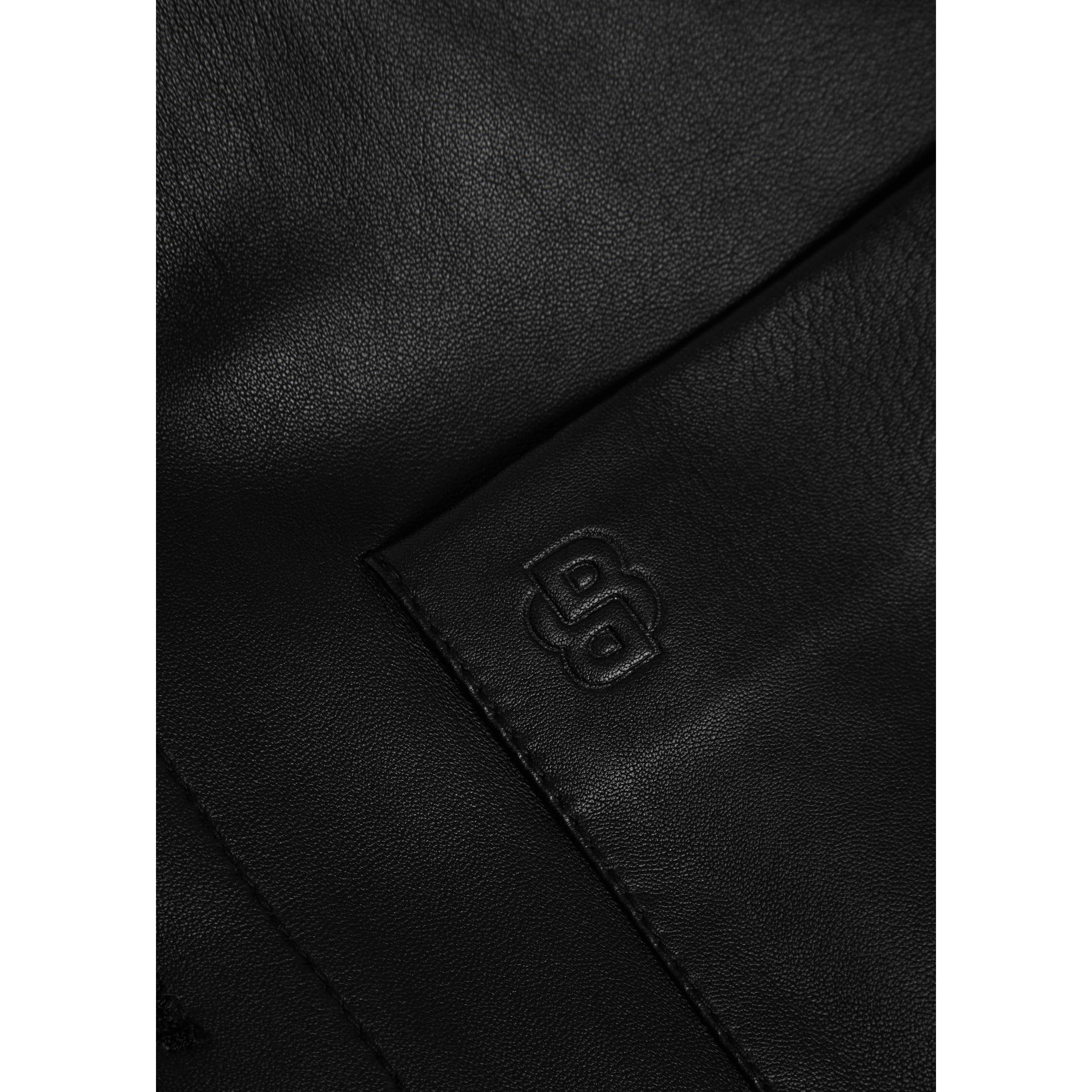 BLACK - Boss - Men's Movitz Leather Jacket - 4