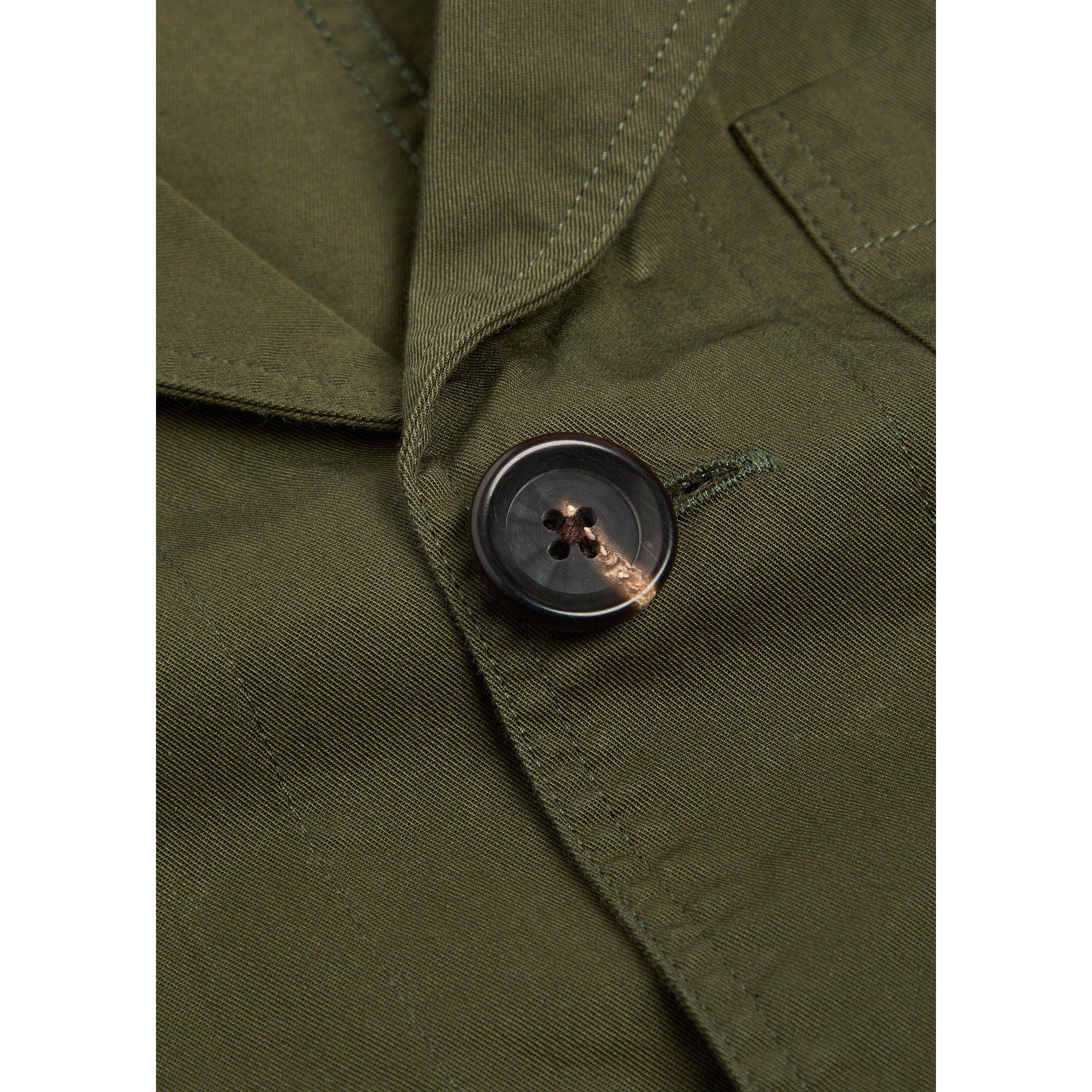 GREEN - Oliver Spencer - Men's Worker Cotton Barn Jacket - 4
