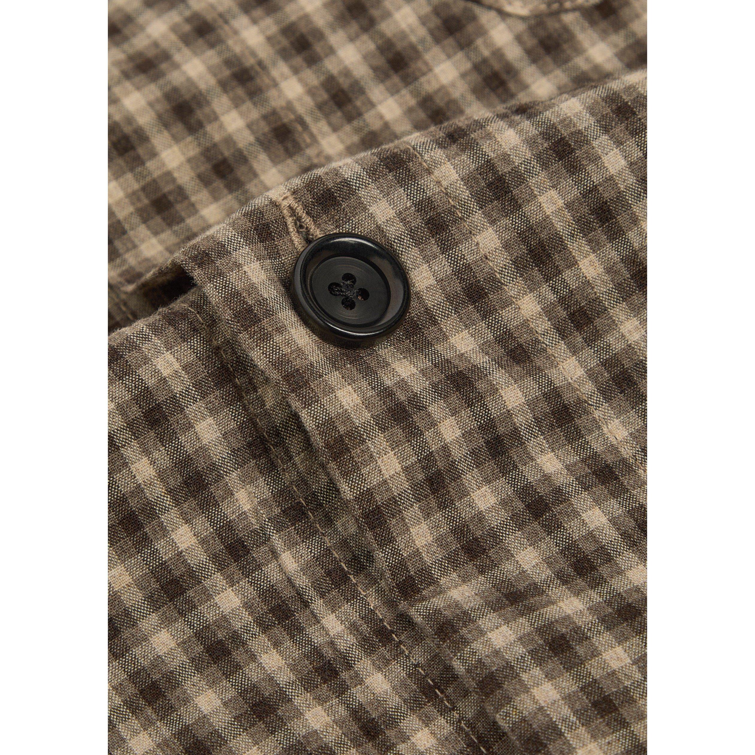 BROWN - Oliver Spencer - Men's Western Cotton Jacket - 4