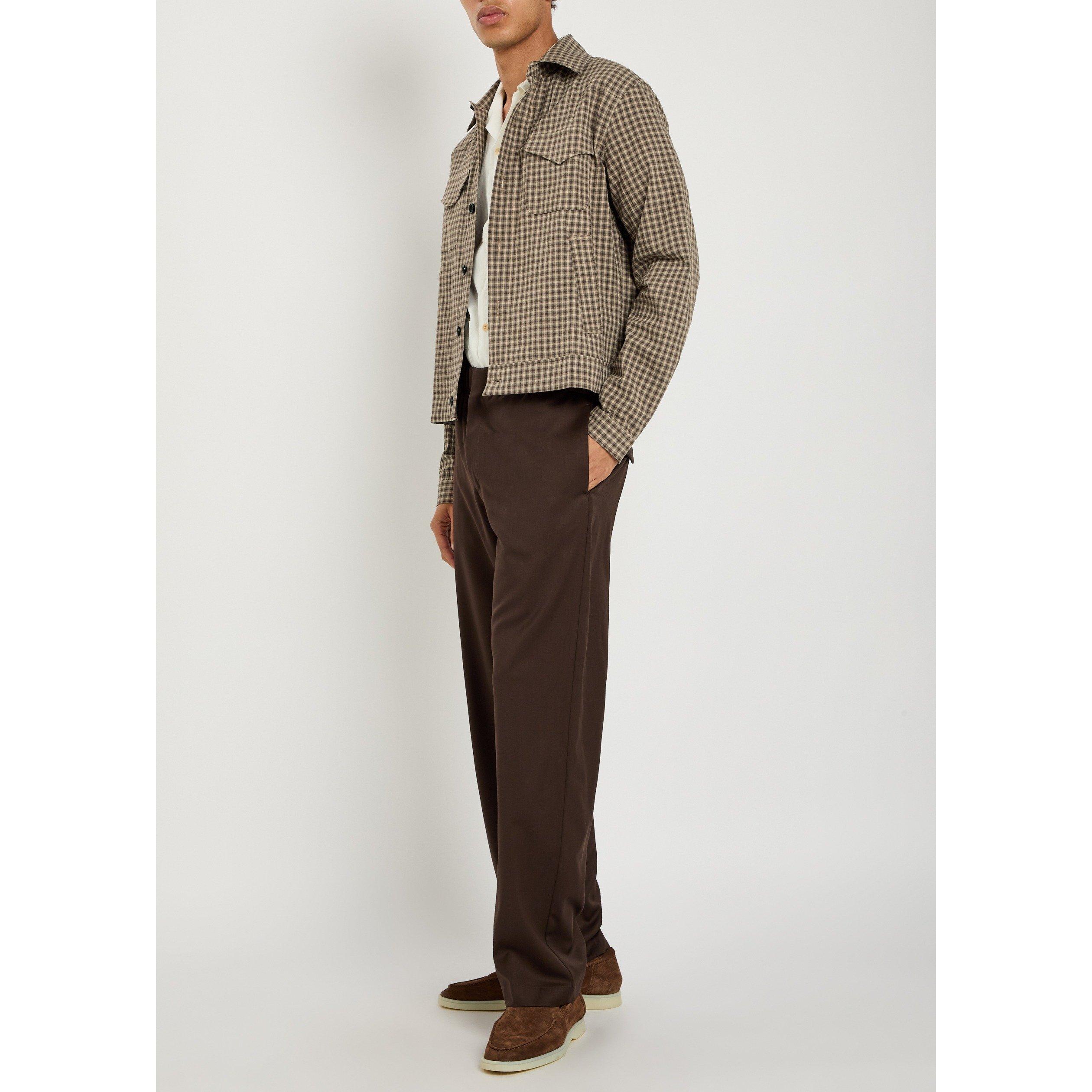 BROWN - Oliver Spencer - Men's Western Cotton Jacket - 5