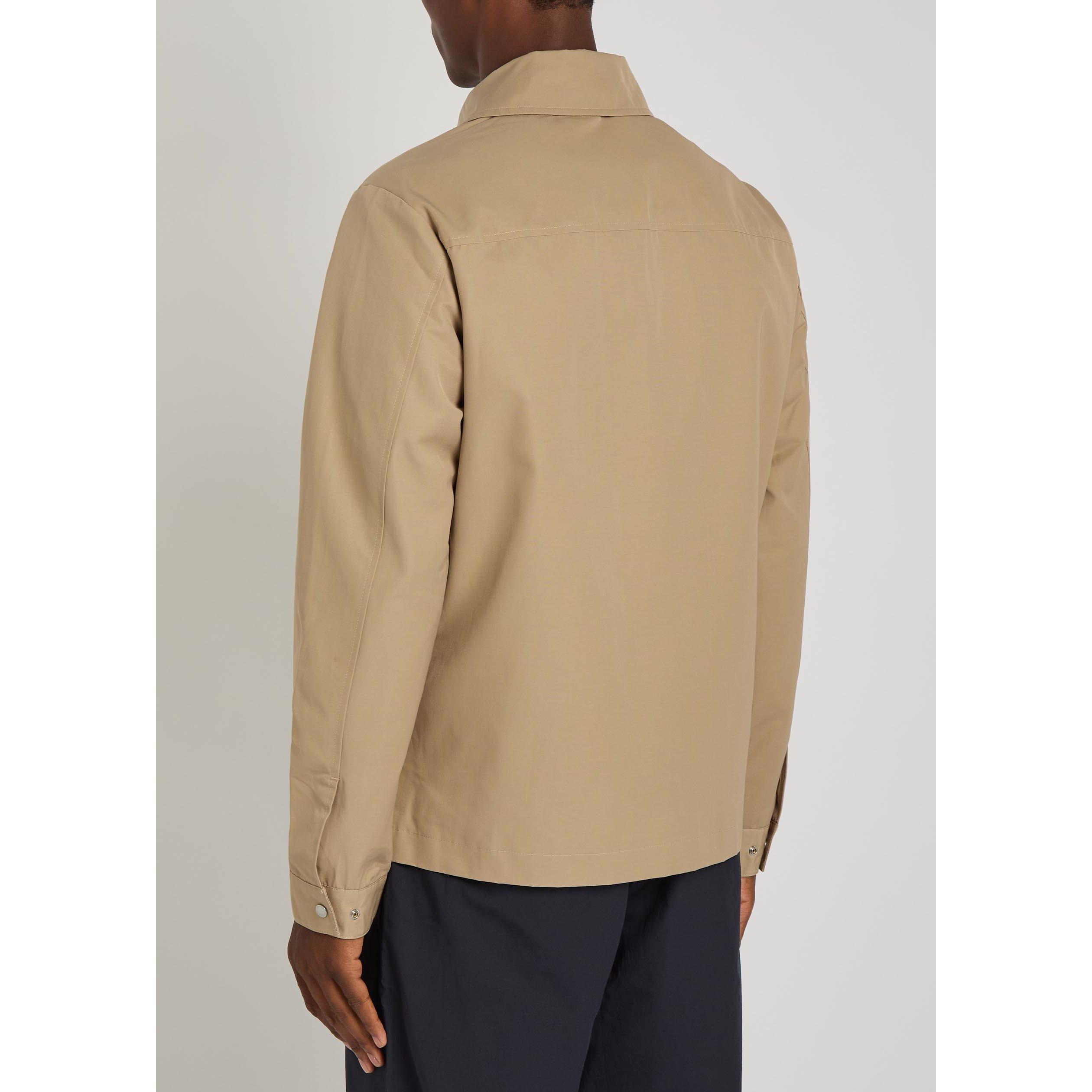 BEIGE - NN07 - Men's Gael Cotton Water-Resistant Harrington Jacket - 3