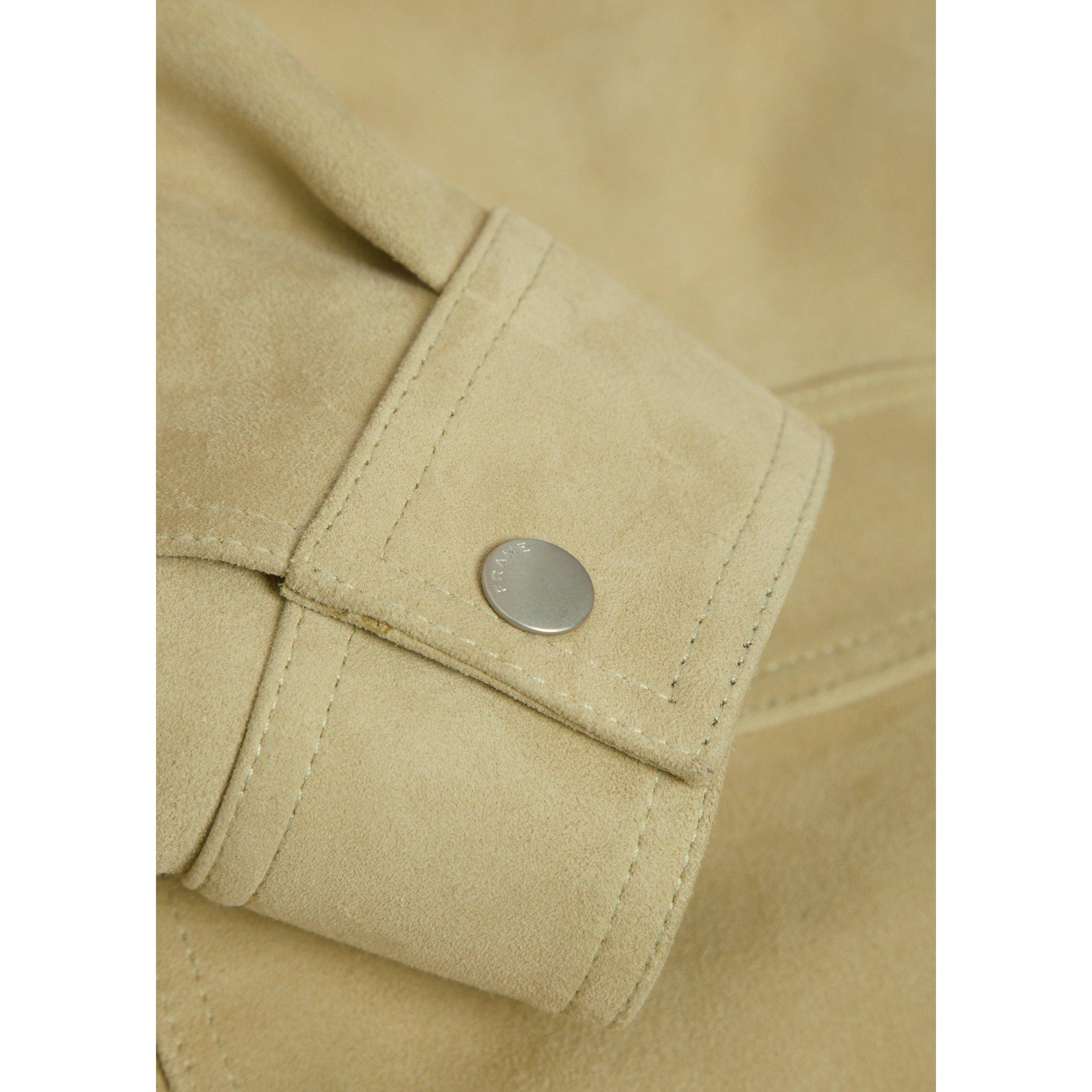 LIGHT GREEN - Frame - Men's Suede Jacket - 4