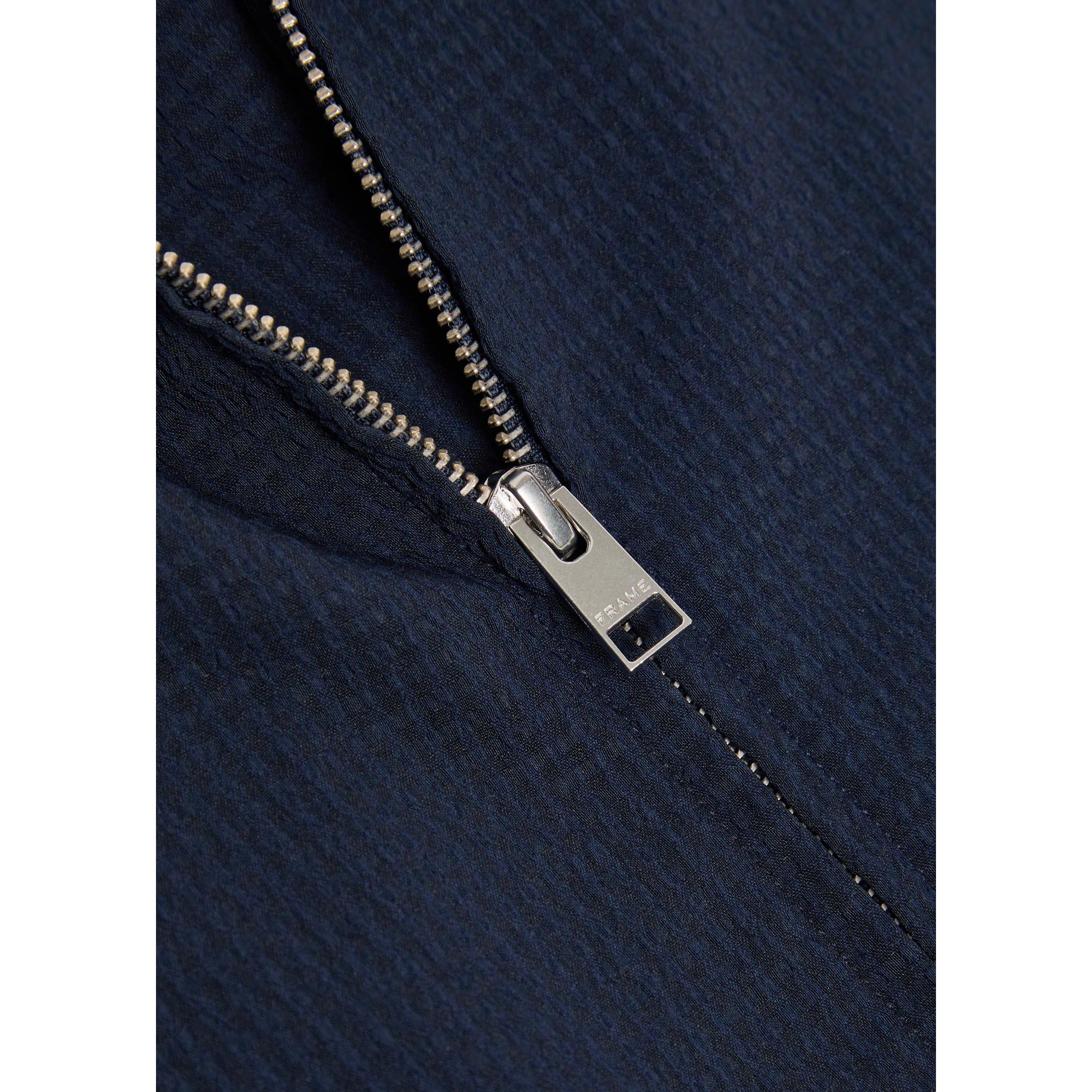 NAVY - Frame - Men's Seersucker Blouson Jacket - 4