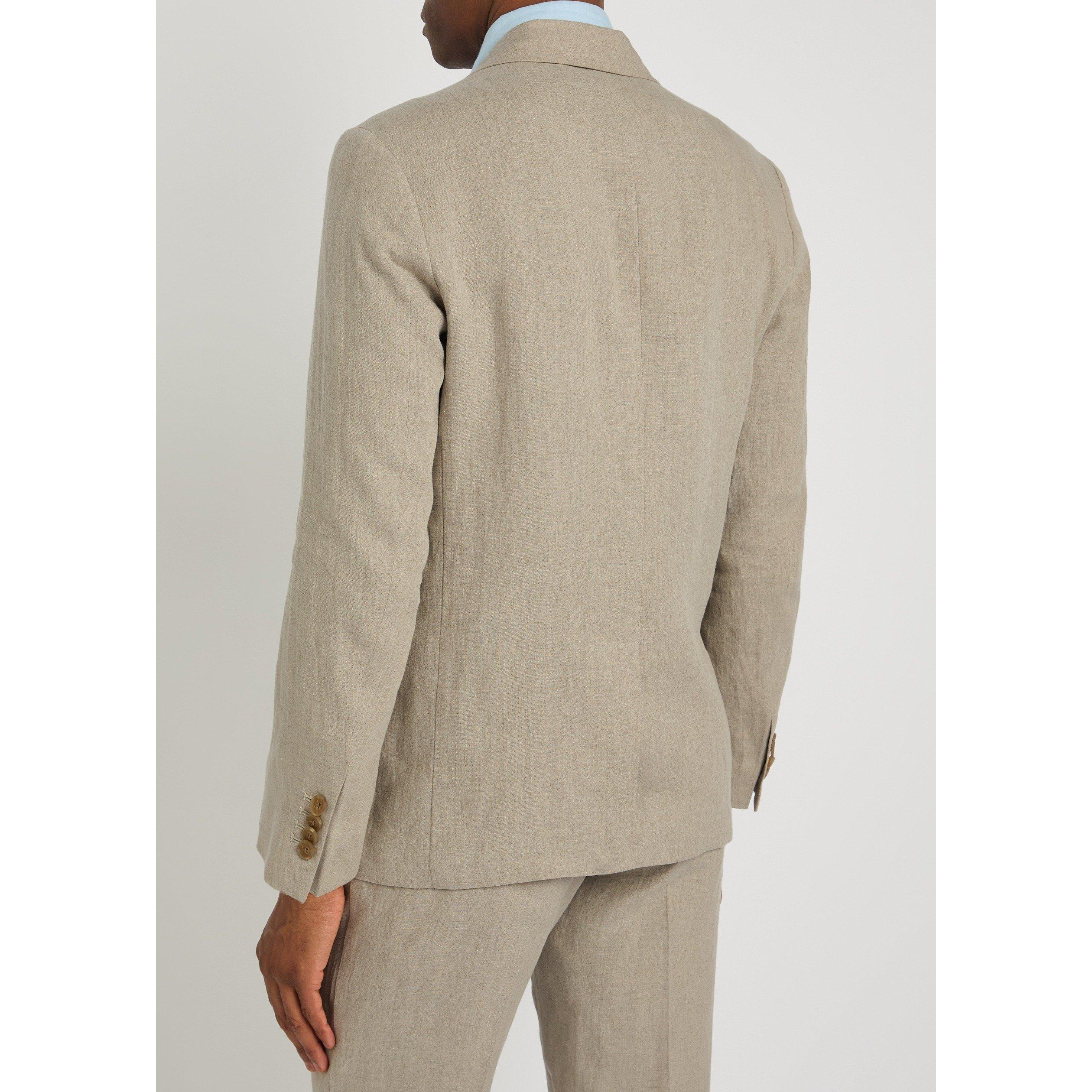 SAND - Sunspel - SUNSPEL LINEN BLZR - 3