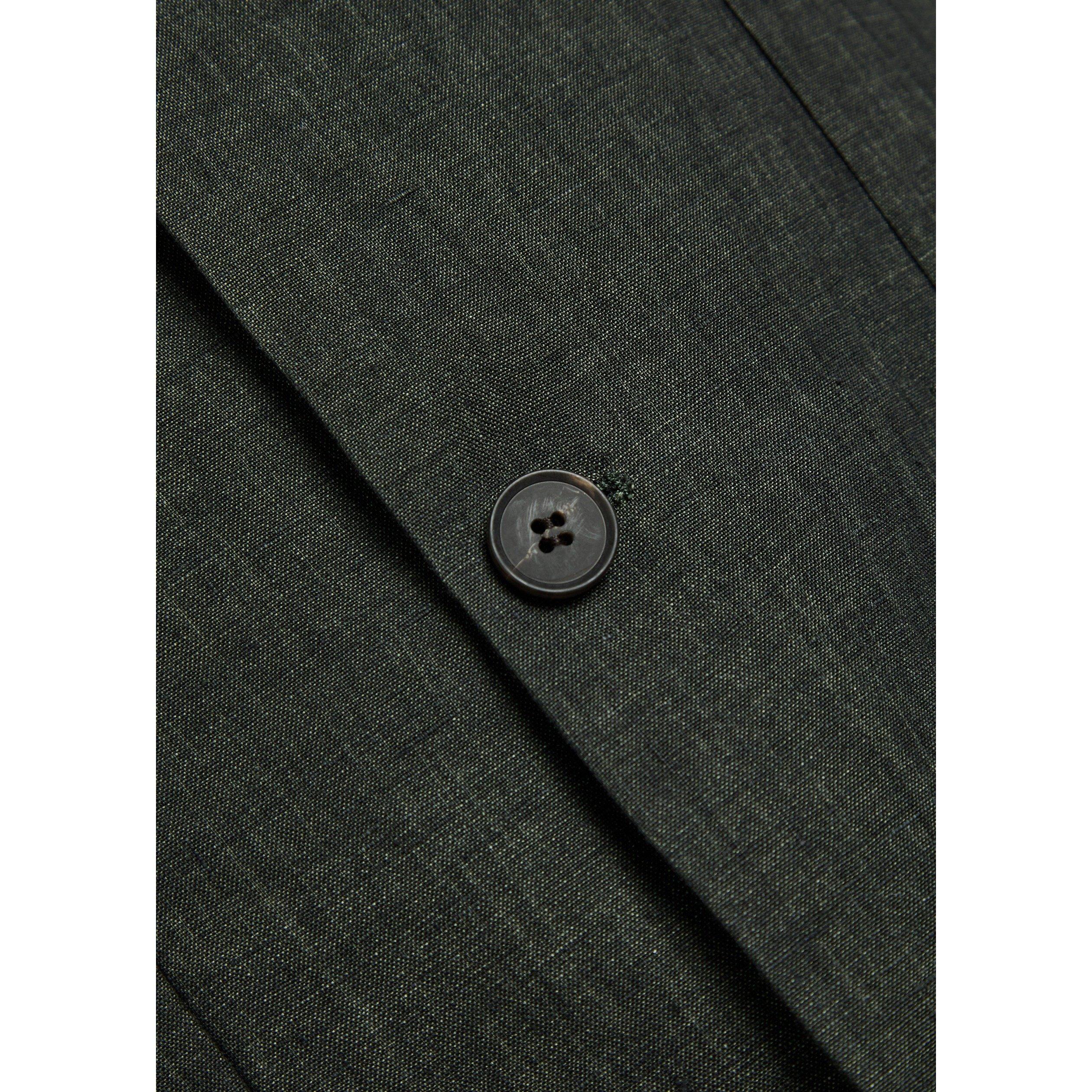 DARK GREEN - Sunspel - SUNSPEL LINEN BLZR - 4