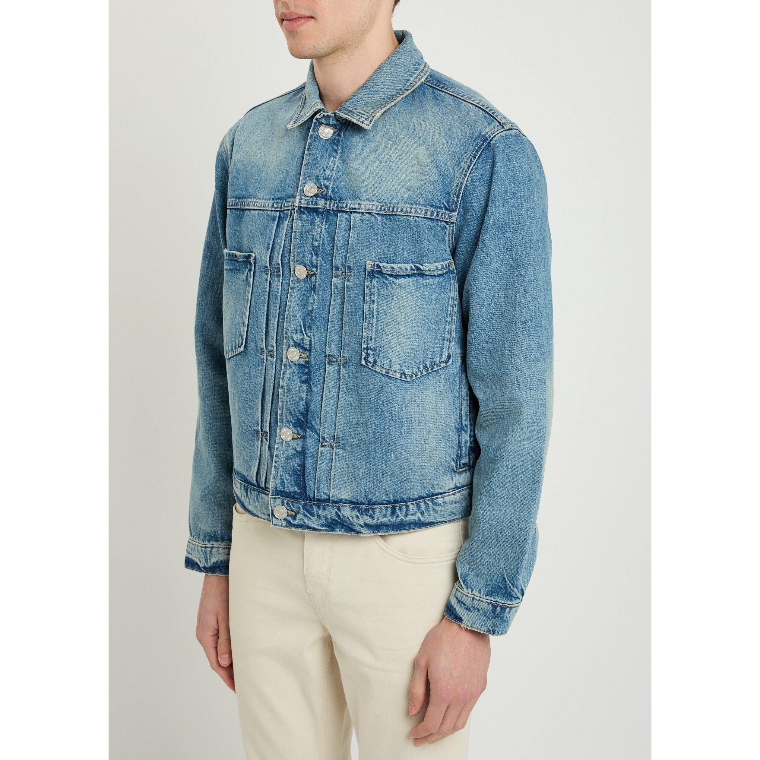 BLUE - Paige - Men's Tobin Oversized-Fit Cotton Denim Jacket - 2