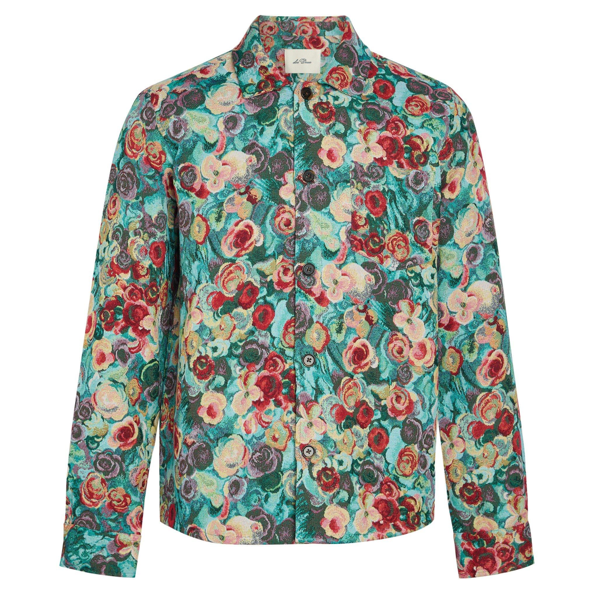 MULTICOLOURED 1 - Les Deux - Men's Flower Cotton Overshirt - 1