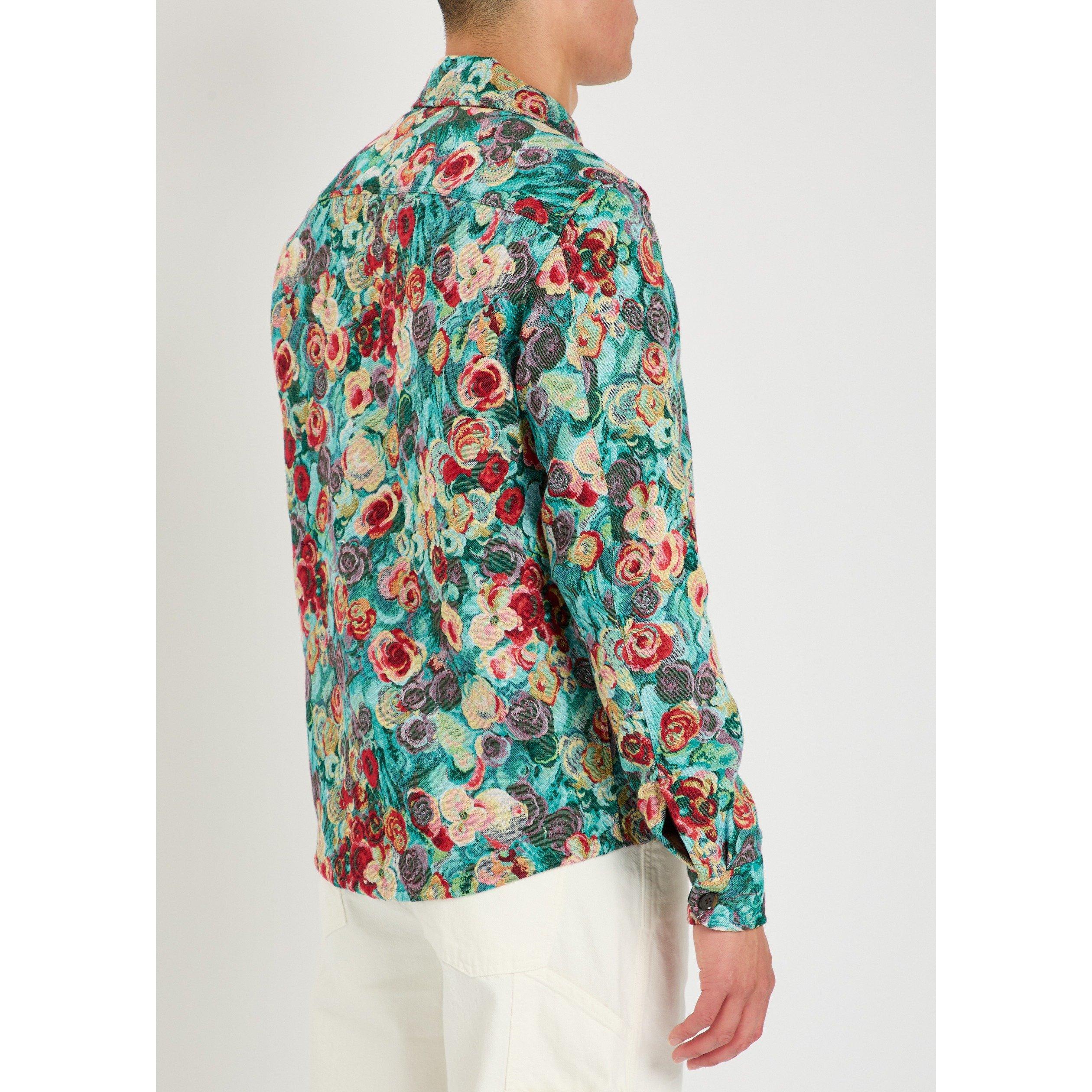 MULTICOLOURED 1 - Les Deux - Men's Flower Cotton Overshirt - 3