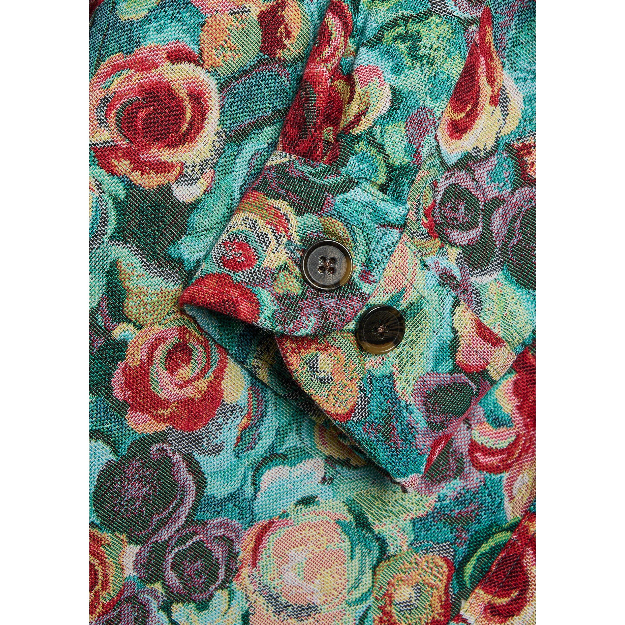 MULTICOLOURED 1 - Les Deux - Men's Flower Cotton Overshirt - 4