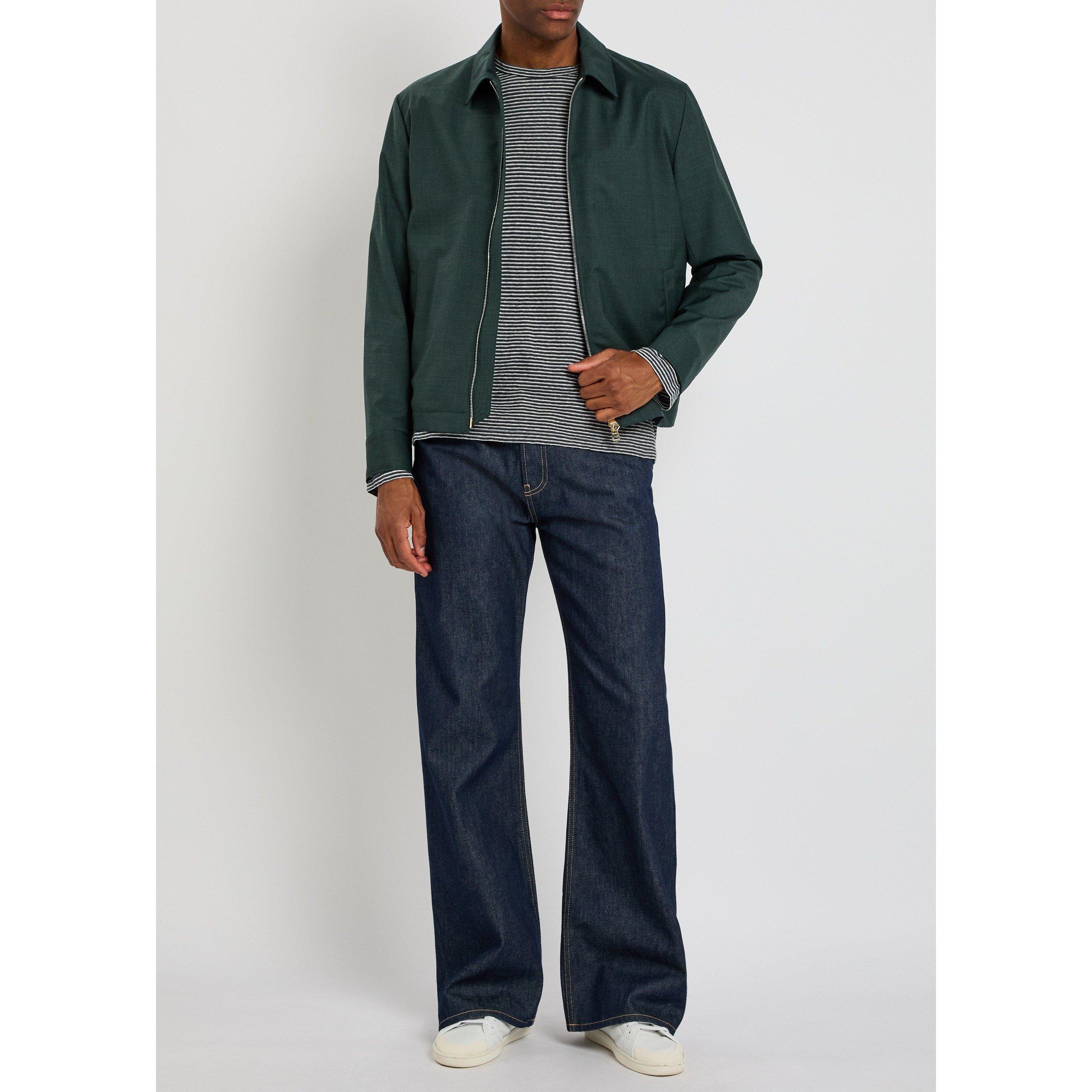 DARK GREEN - Paul Smith - Men's Regular-Fit Harrington Jacket - 4