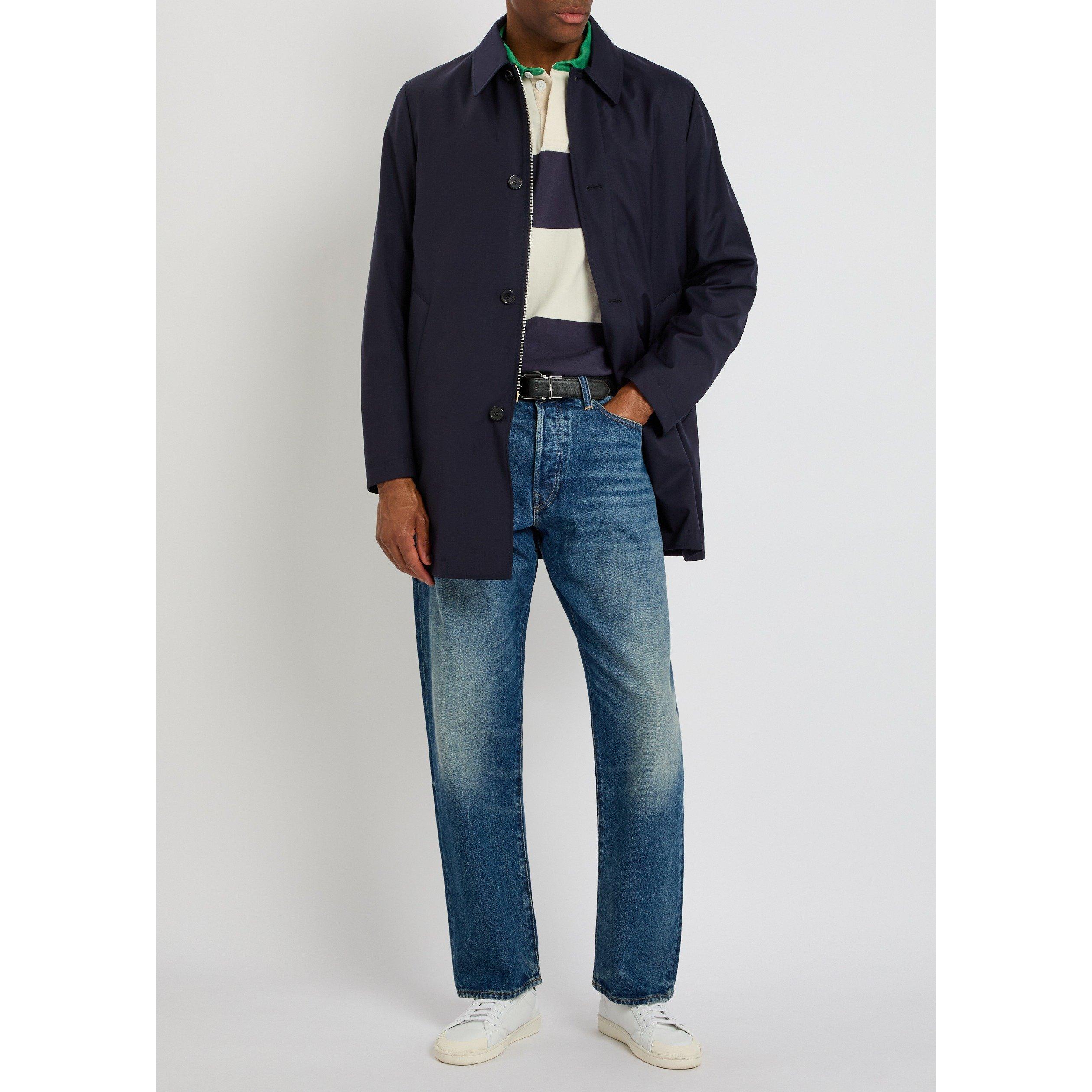 NAVY - Paul Smith - Men's Wool Detachable Quilted Gilet Mac - 6