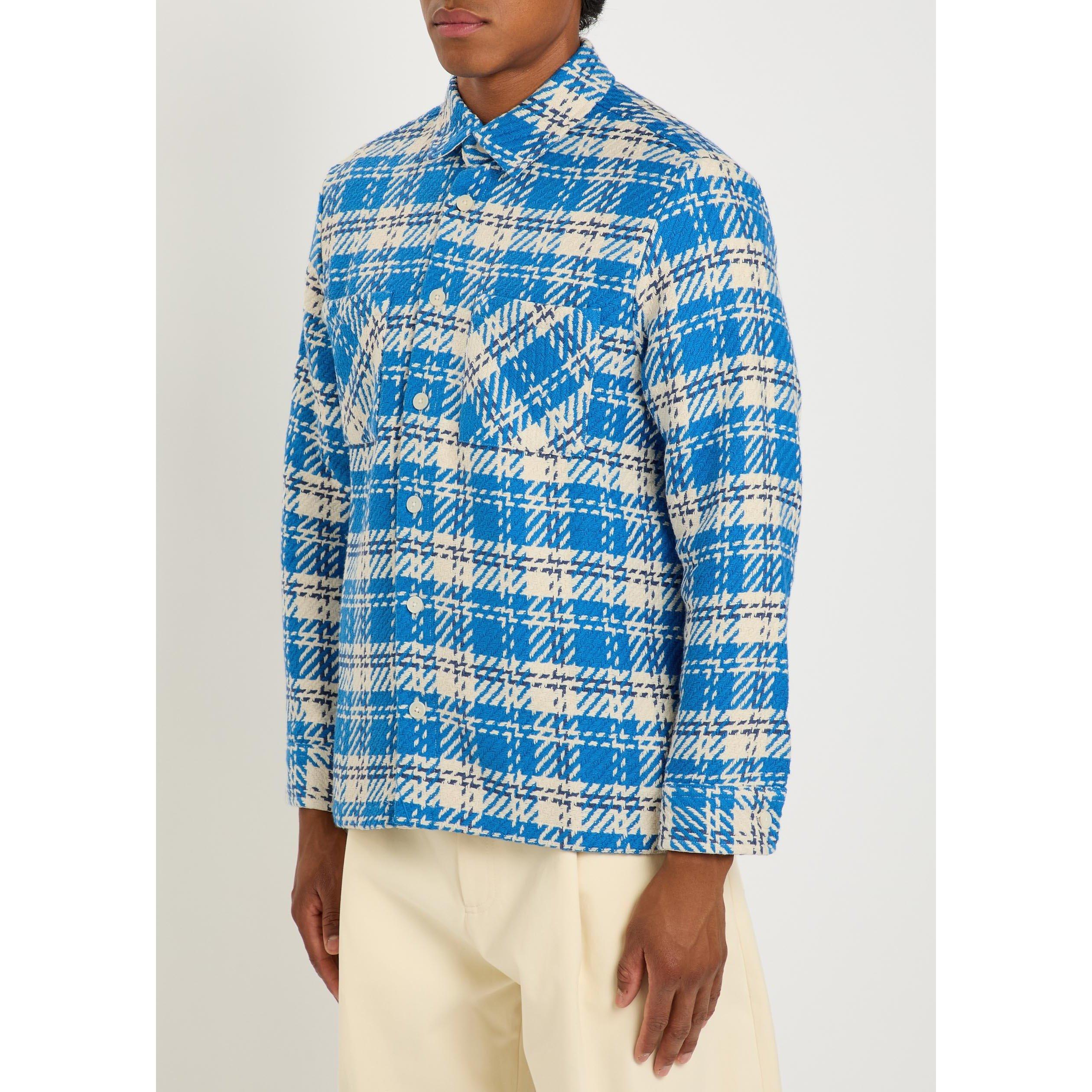 BLUE AND OTHER - Wax London - Men's Whiting Long-Sleeve Cotton Overshirt - 2