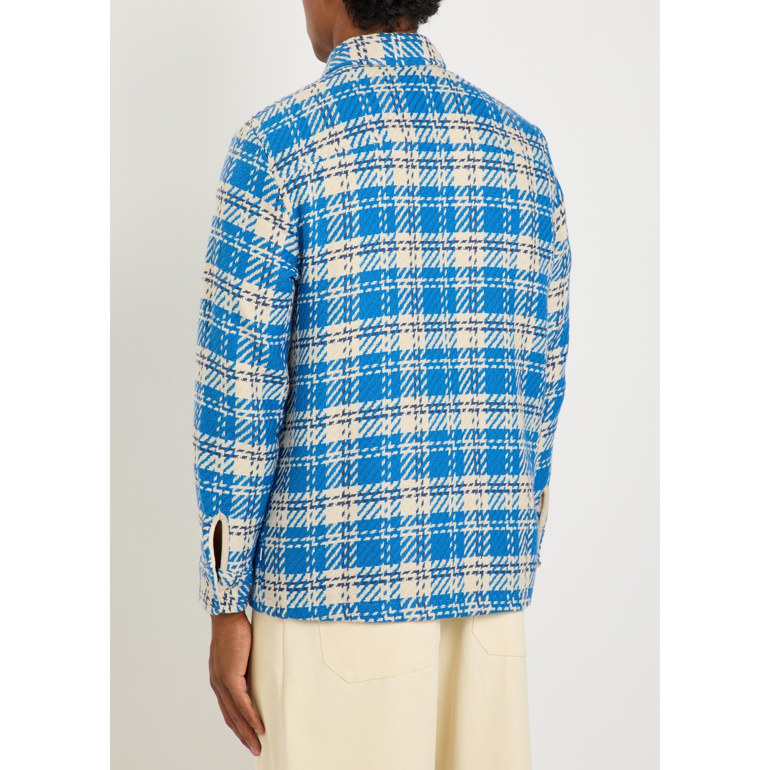 BLUE AND OTHER - Wax London - Men's Whiting Long-Sleeve Cotton Overshirt - 3