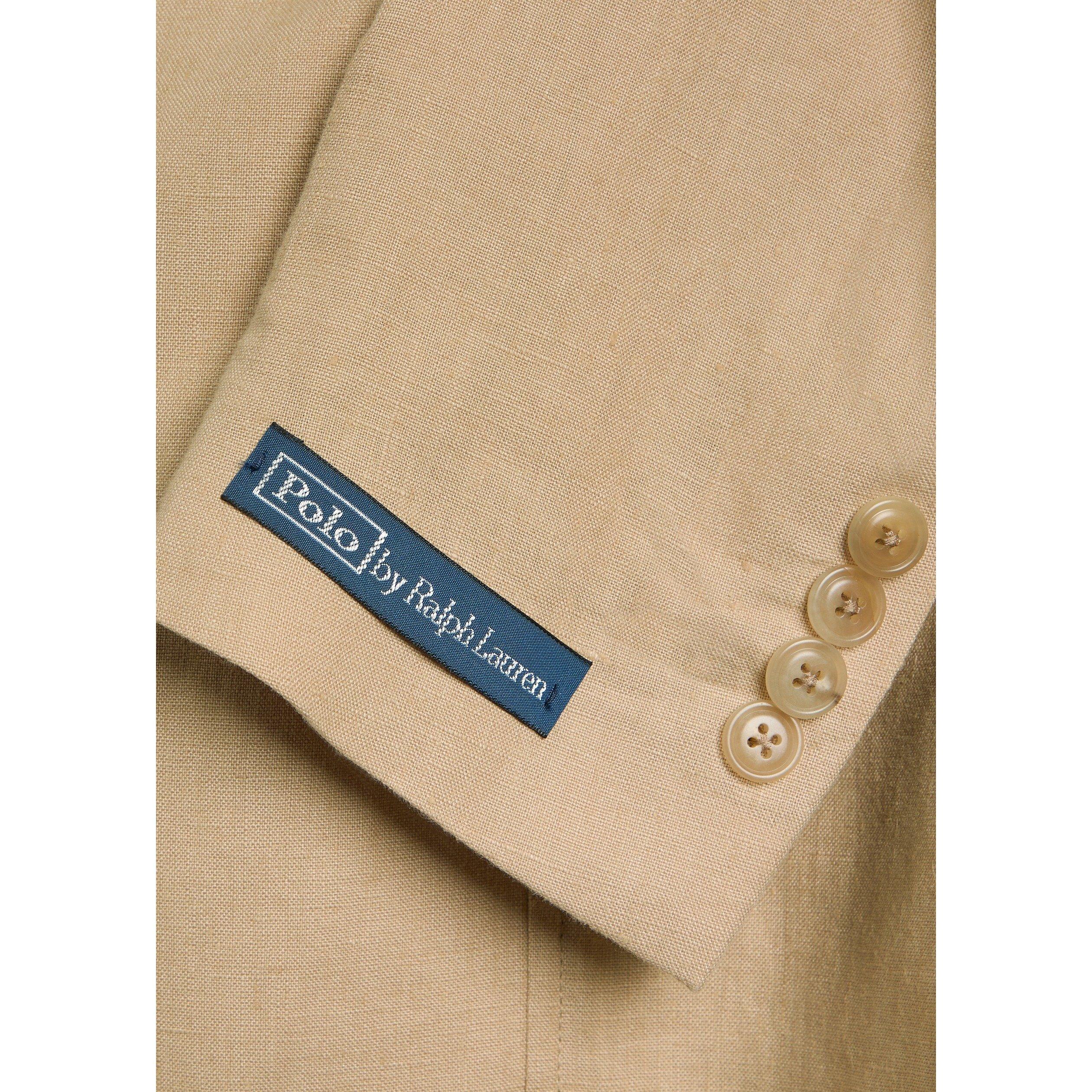 TAN - Polo Ralph Lauren - Men's Linen Blazer - 4