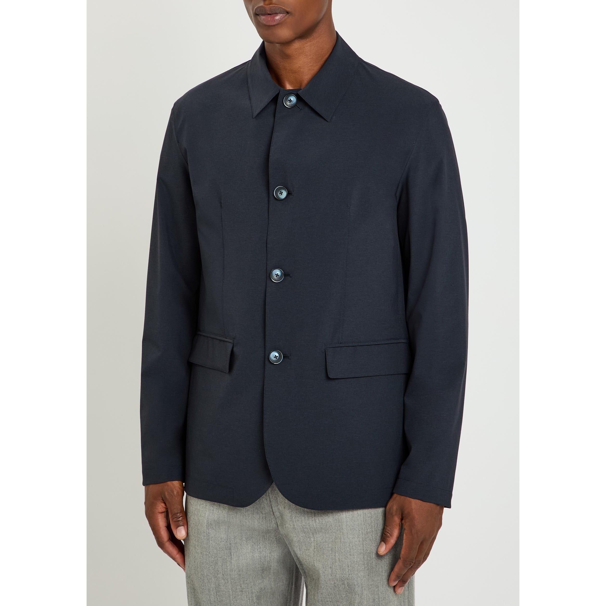 NAVY - Herno - Men's Long-Sleeve Oversized-Fit Overshirt - 2