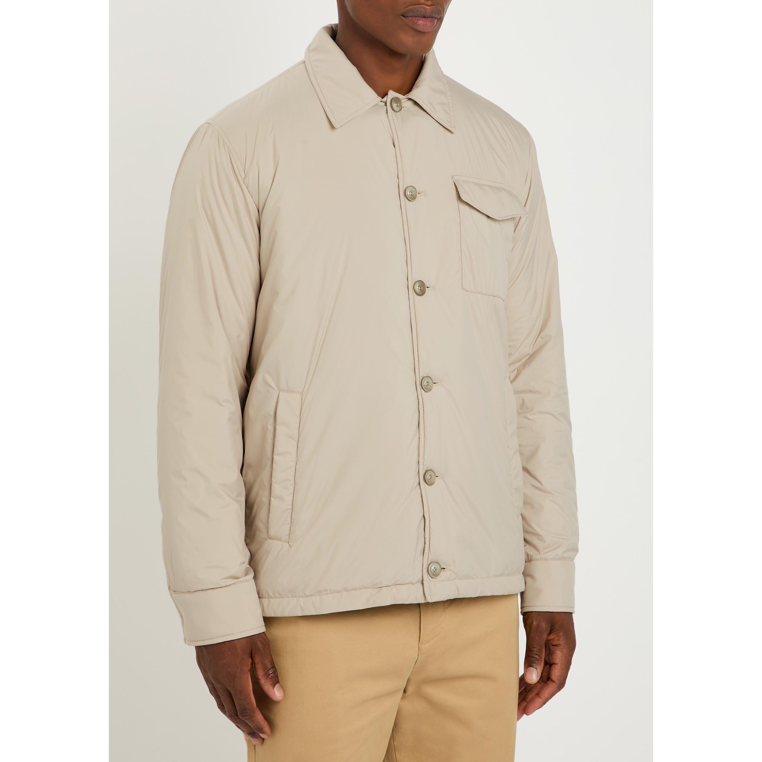 ECRU - Herno - Men's Long-Sleeve 1 Pocket Overshirt - 2