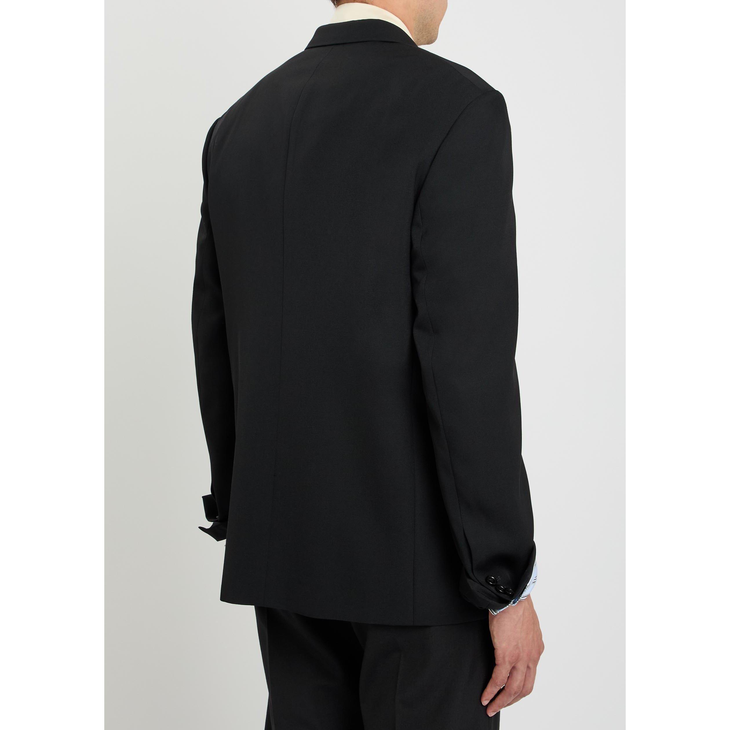 BLACK - LOEWE - Men's Wool Oversized-Fit Blazer - 3