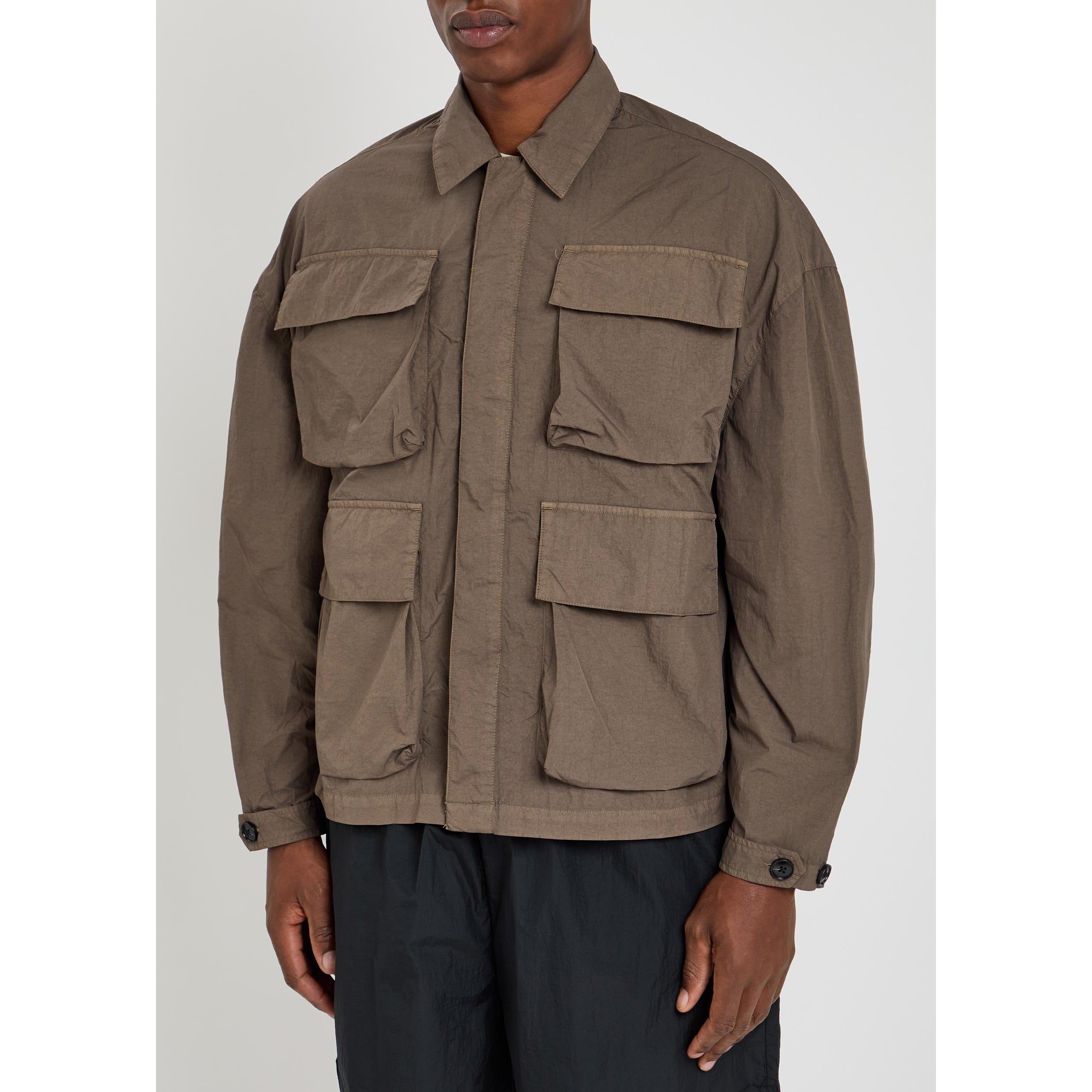 KHAKI - MKI MIYUKI ZOKU - MKI GARMENT  DYE OVERSHIRT - 2