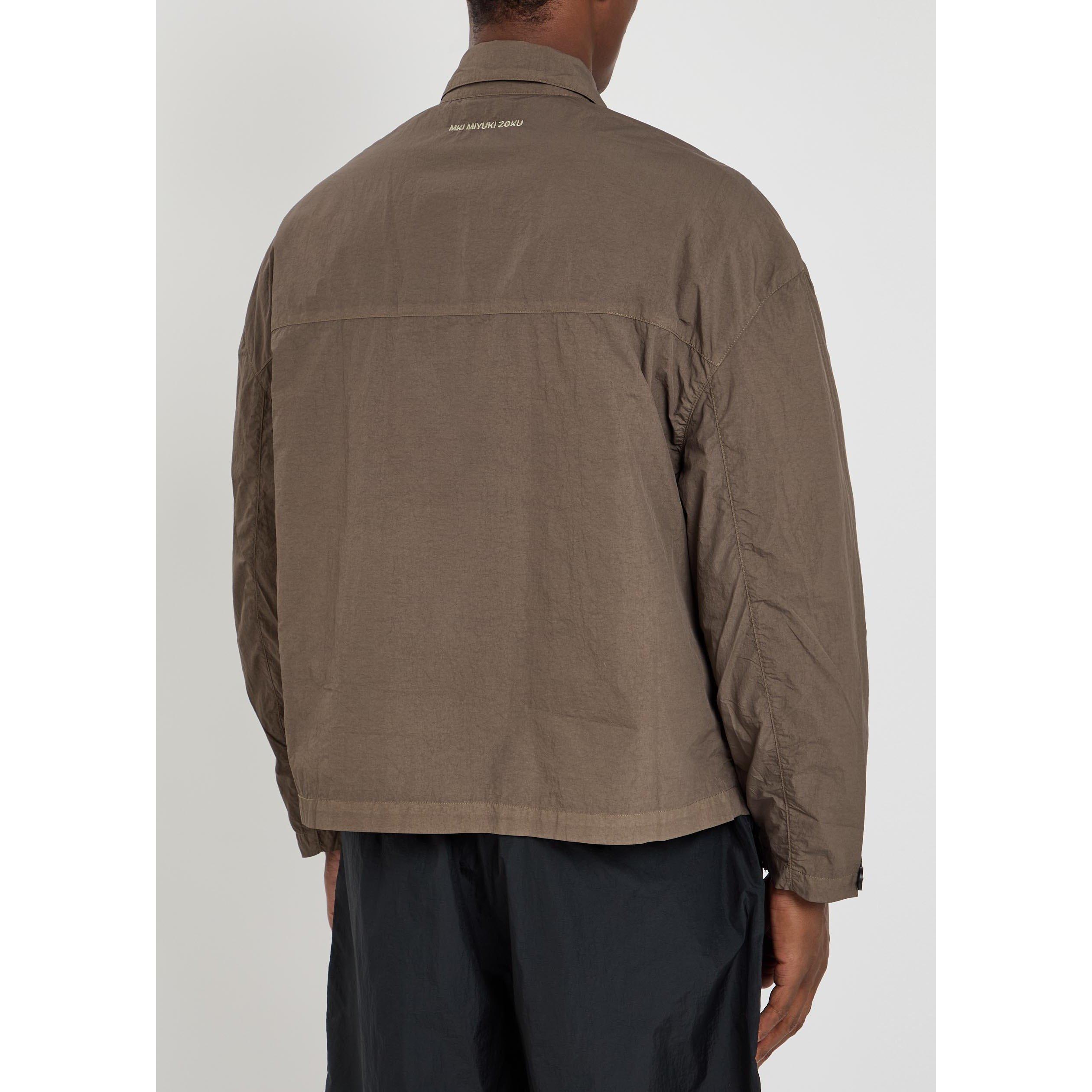 KHAKI - MKI MIYUKI ZOKU - MKI GARMENT  DYE OVERSHIRT - 3