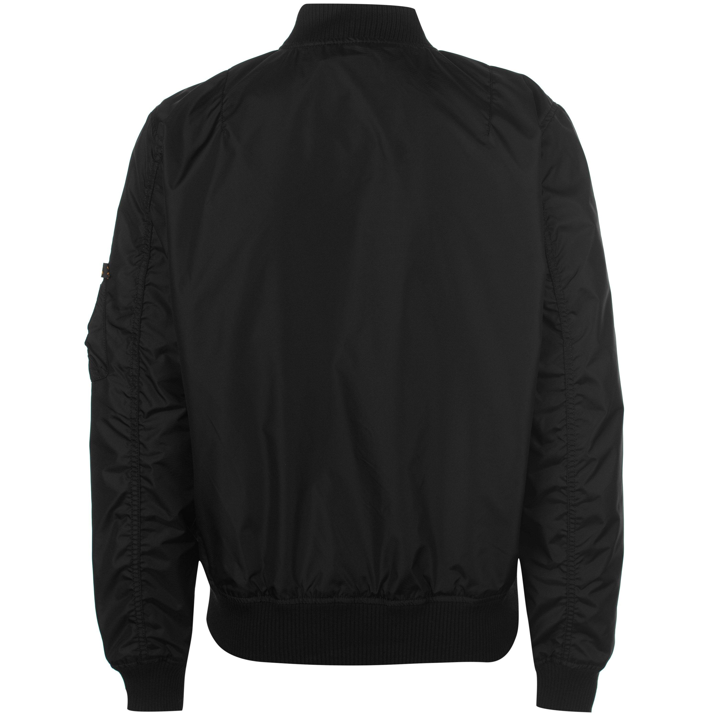 Crna - Alpha Industries - Alpha Long Sleeve Bomber Jacket - 2
