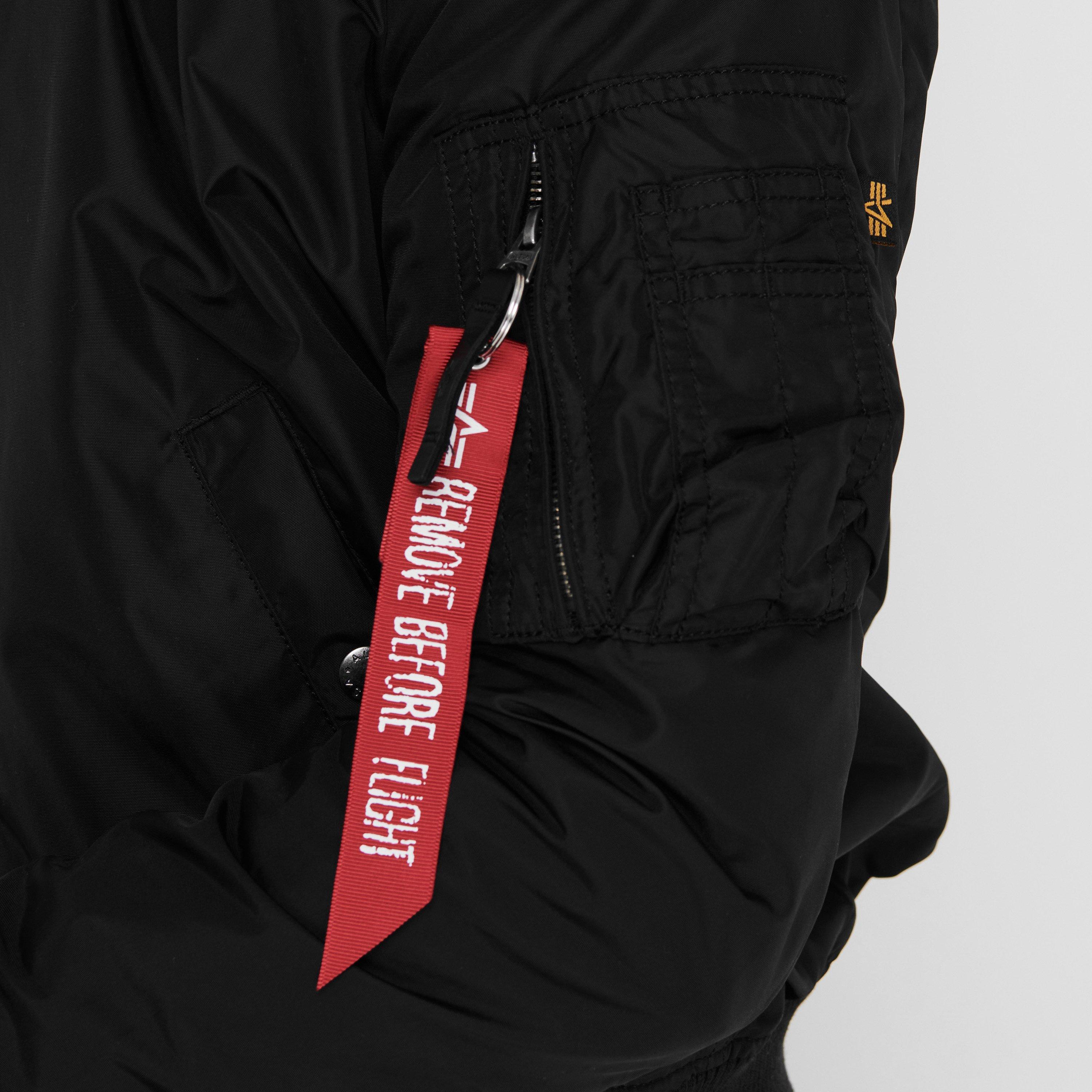 Crna - Alpha Industries - Alpha Long Sleeve Bomber Jacket - 11