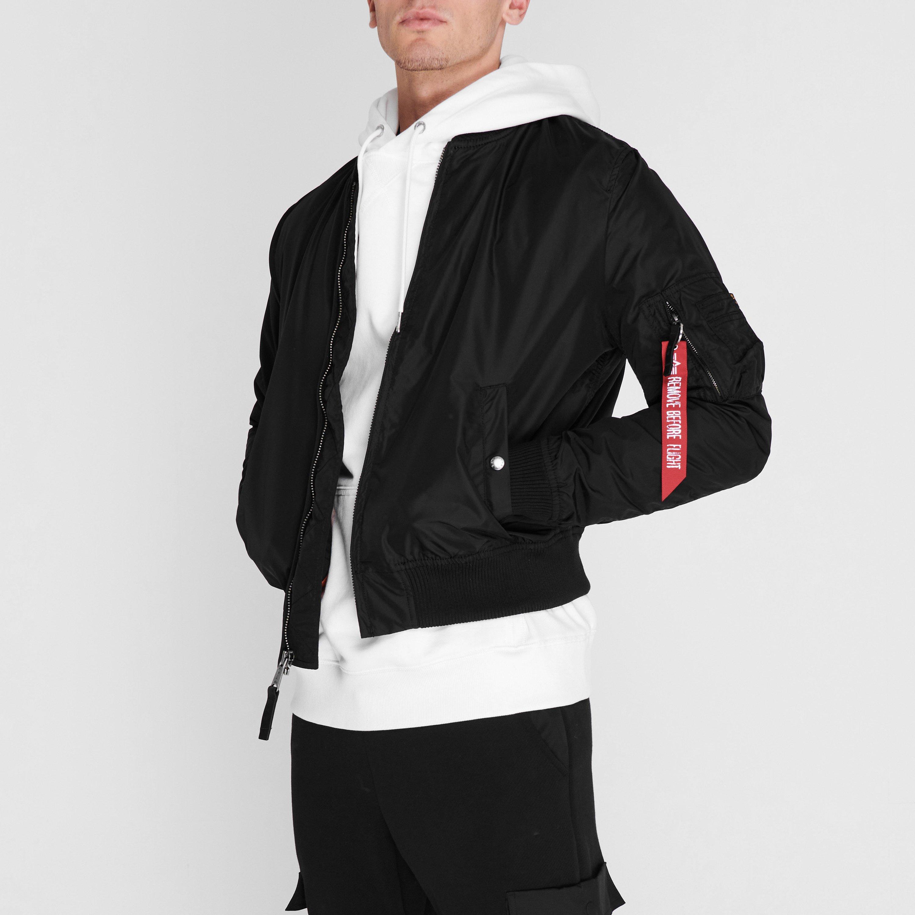 Crna - Alpha Industries - Alpha Long Sleeve Bomber Jacket - 3