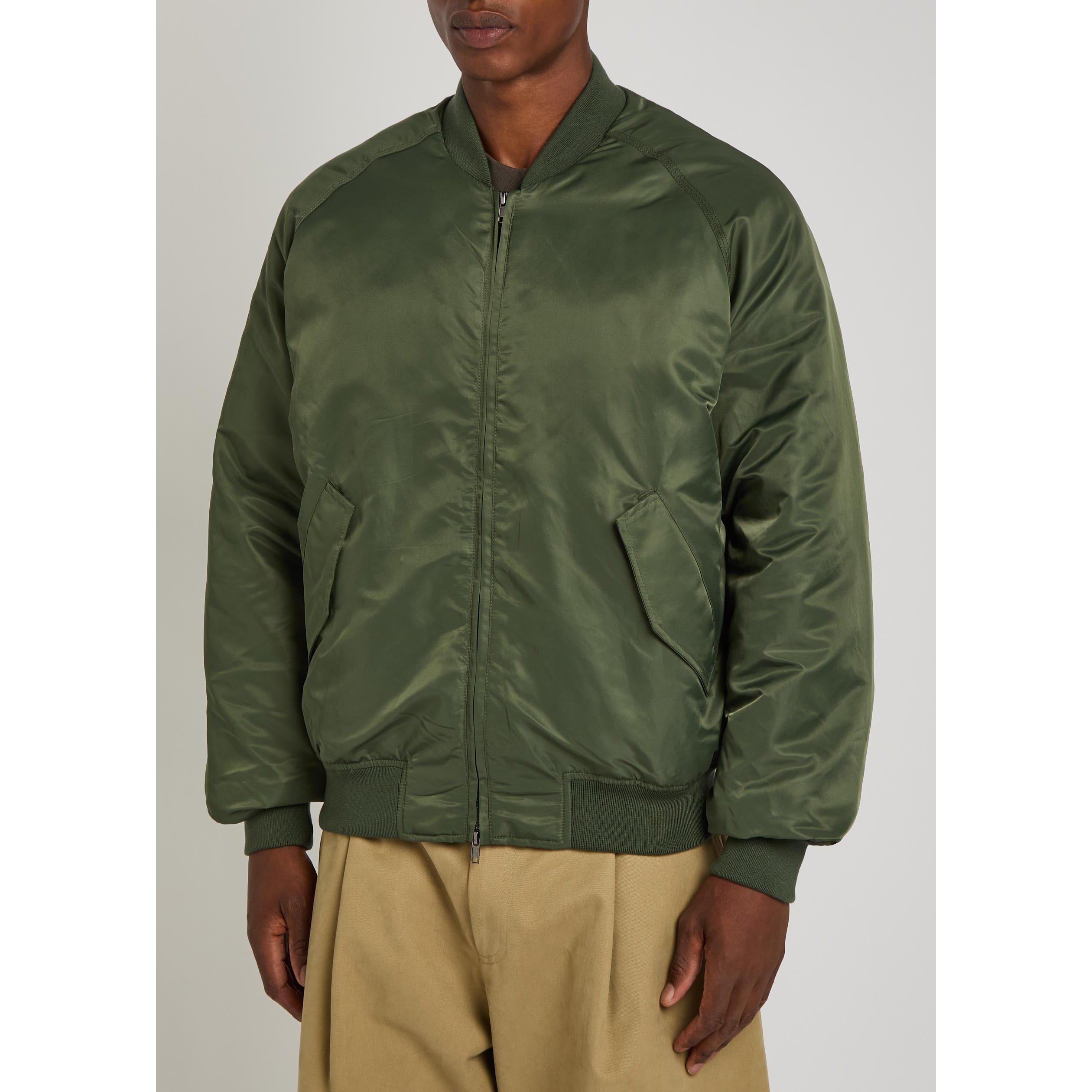 GREEN - Percival - Men's Padded Oversized-Fit Bomber Jacket - 2