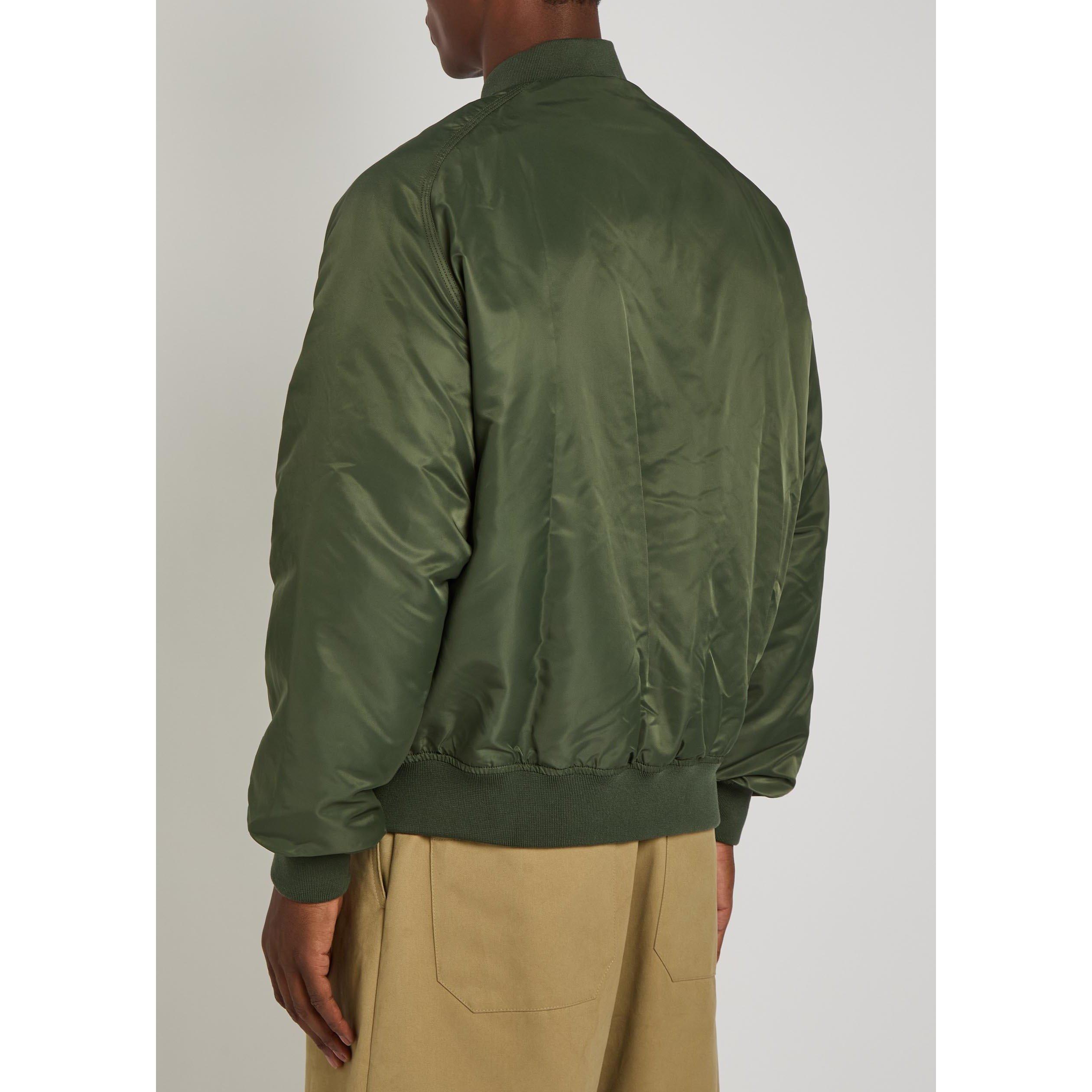 GREEN - Percival - Men's Padded Oversized-Fit Bomber Jacket - 3