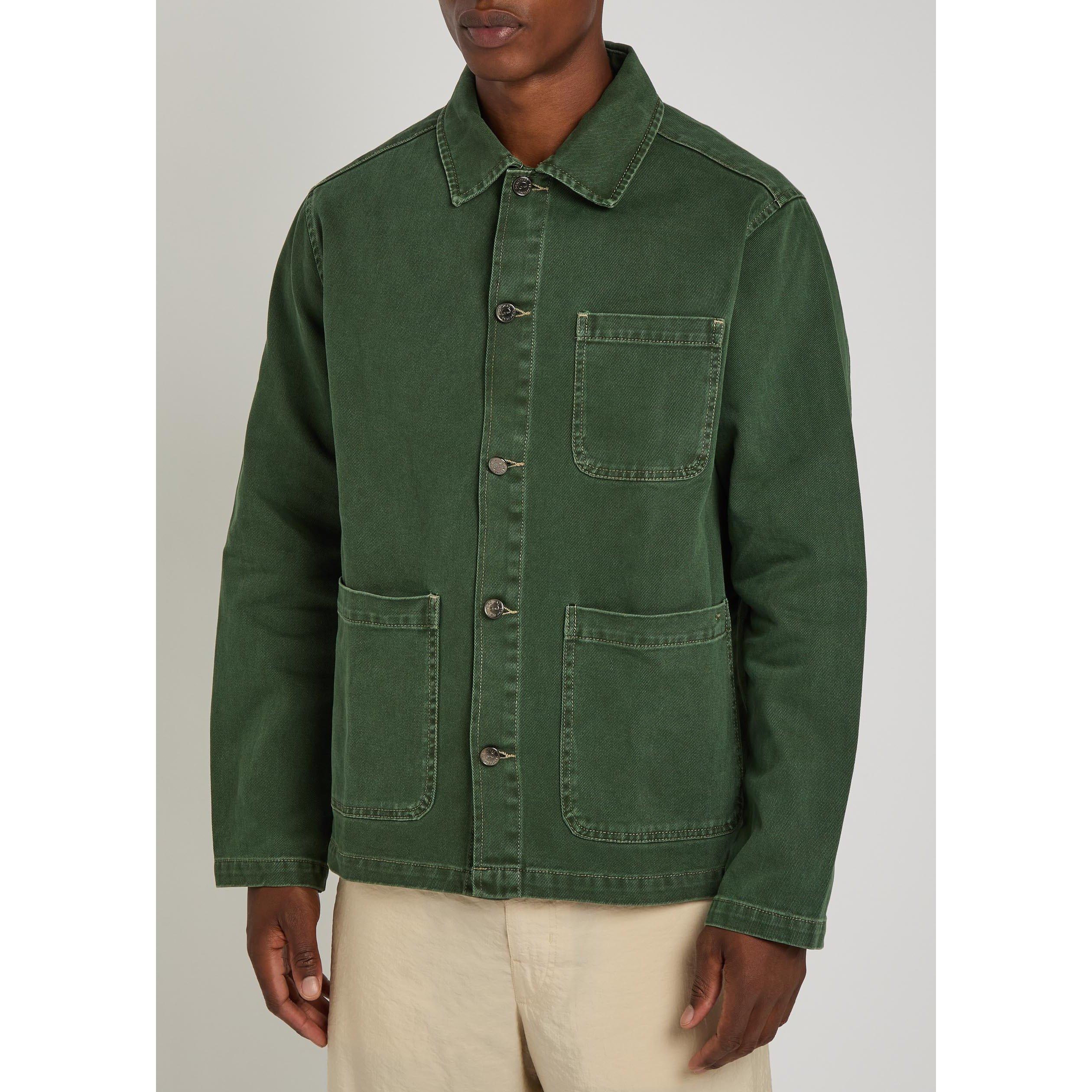 GREEN - Percival - Men's Chore Denim Jacket - 2