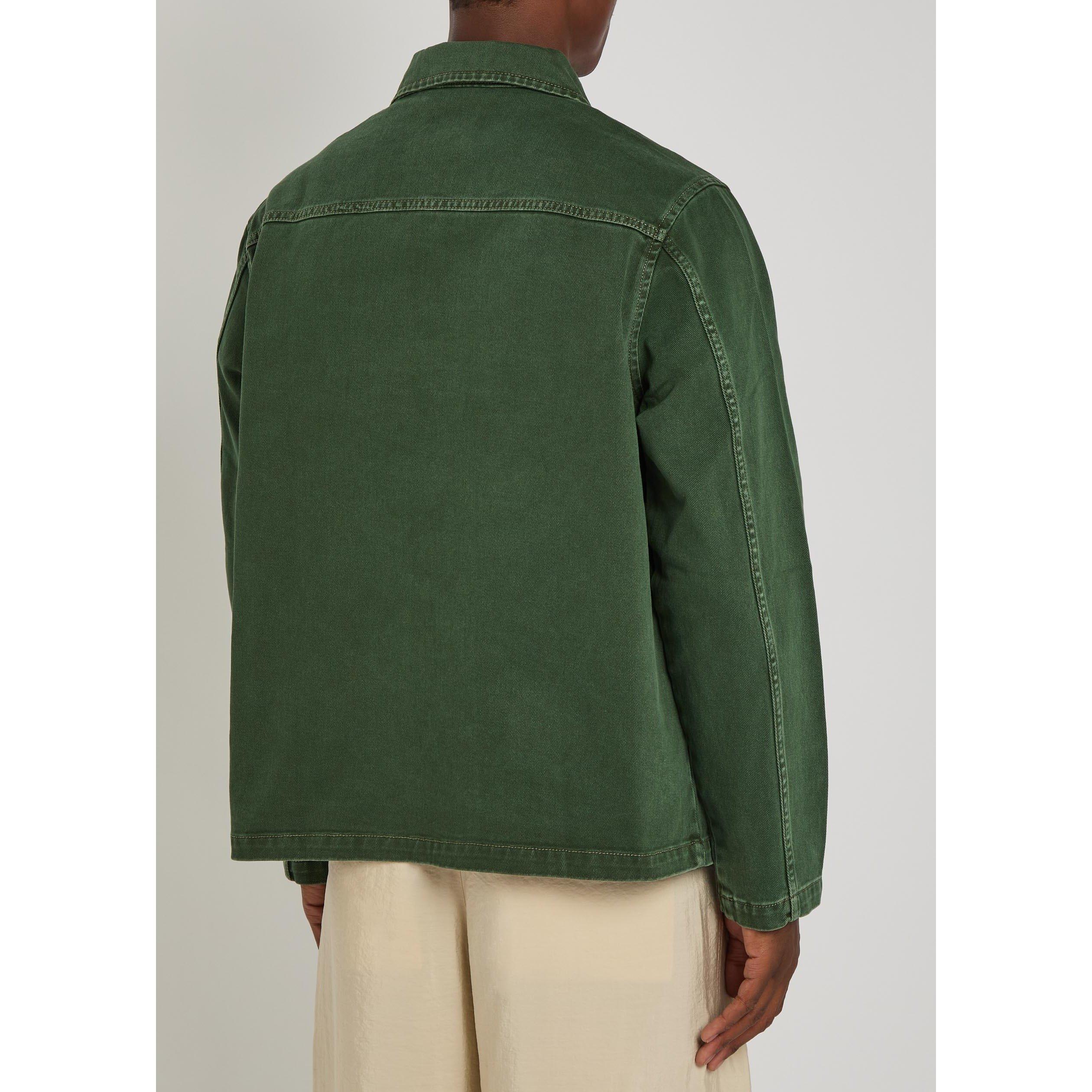 GREEN - Percival - Men's Chore Denim Jacket - 3