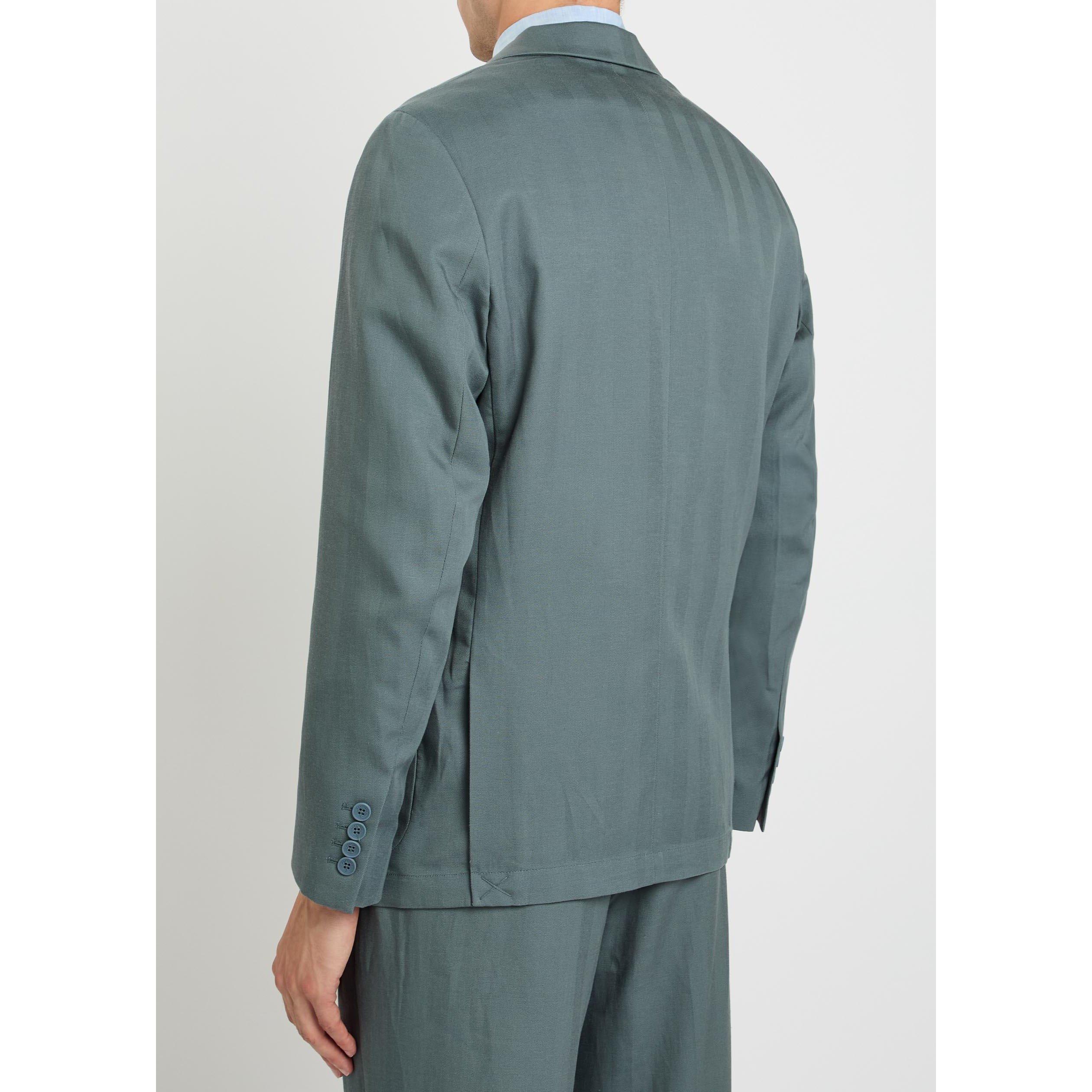 BLUE - Percival - Men's Notched Lapel Blazer - 3