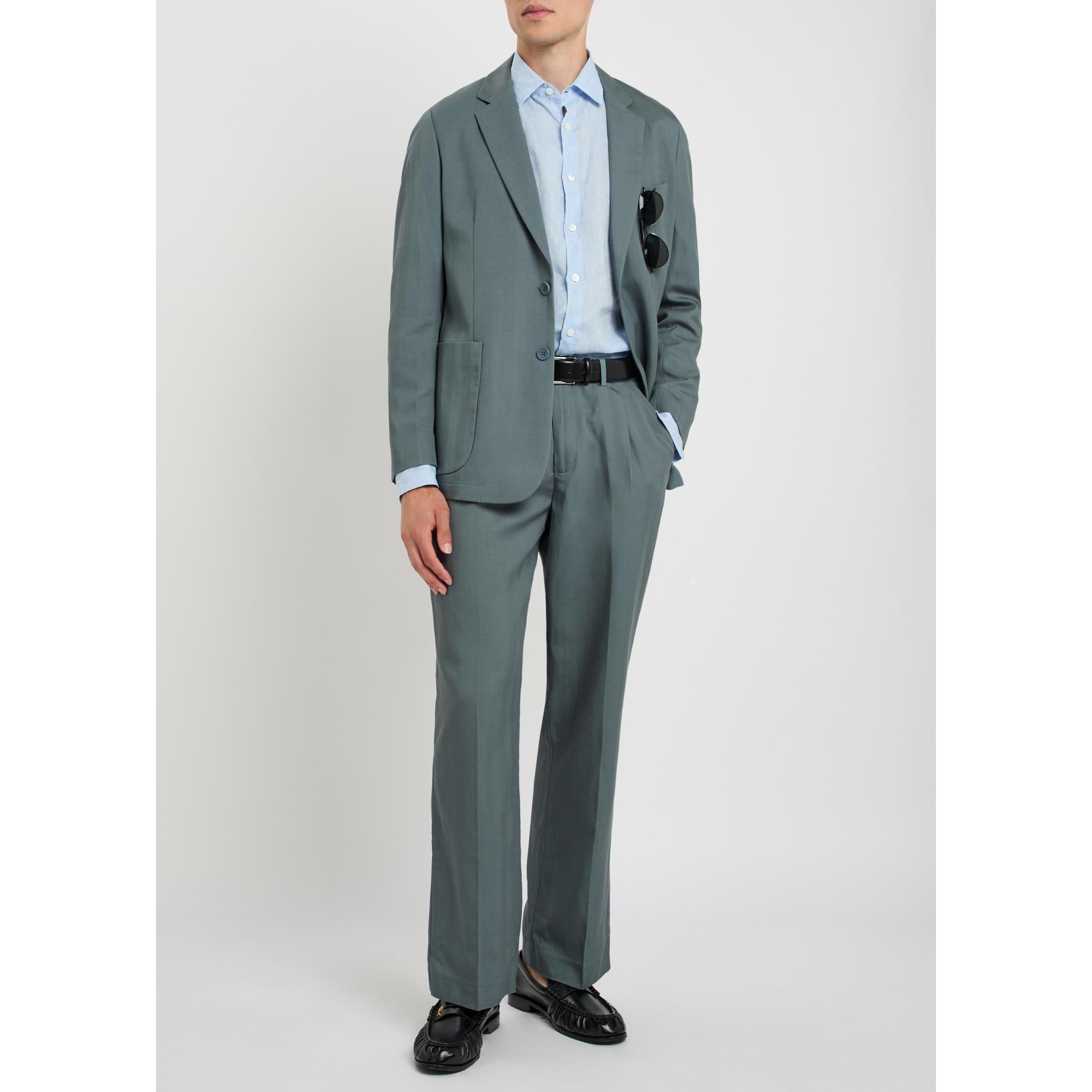 BLUE - Percival - Men's Notched Lapel Blazer - 5