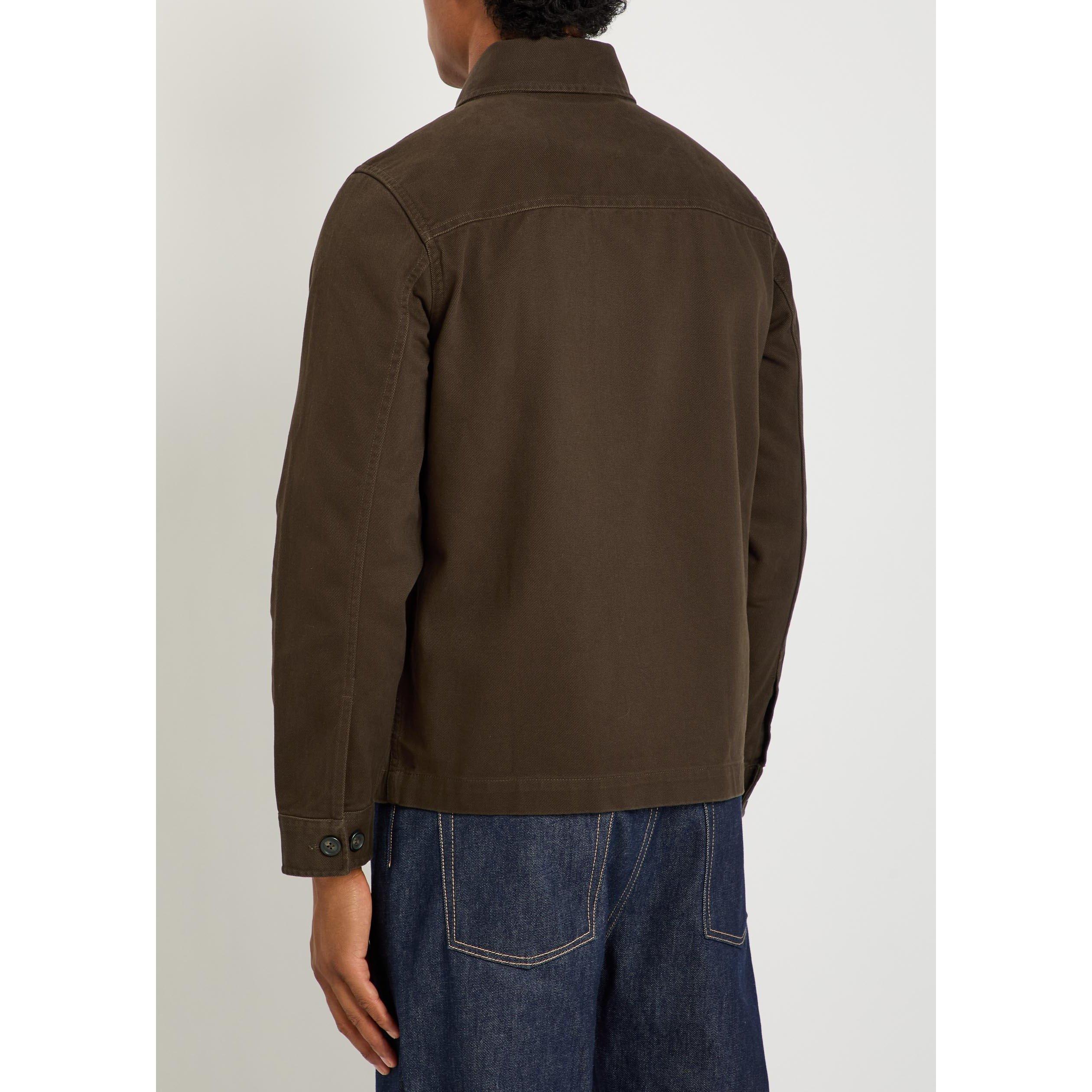 BROWN - Gant - Men's Cotton Twill Overshirt - 3