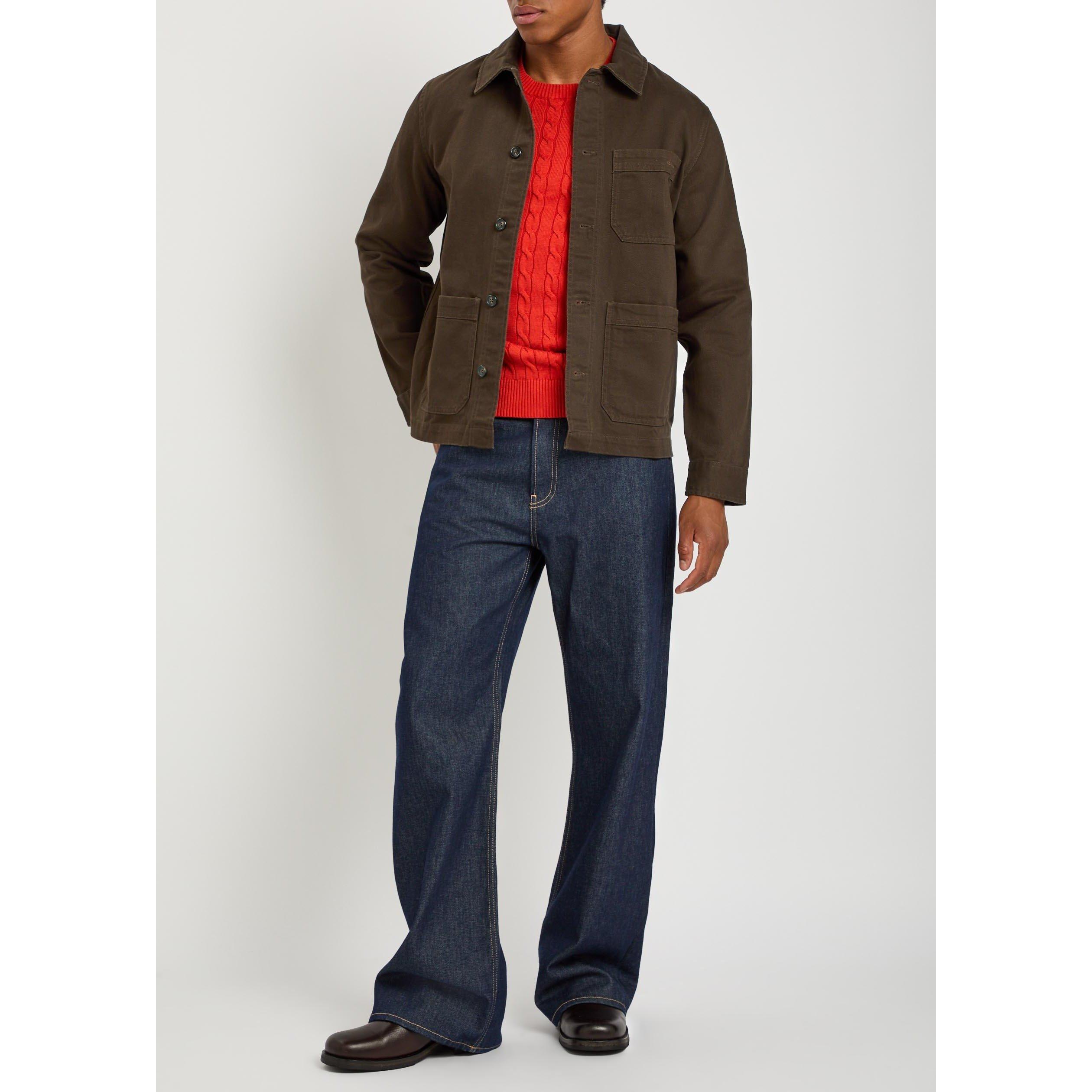 BROWN - Gant - Men's Cotton Twill Overshirt - 5
