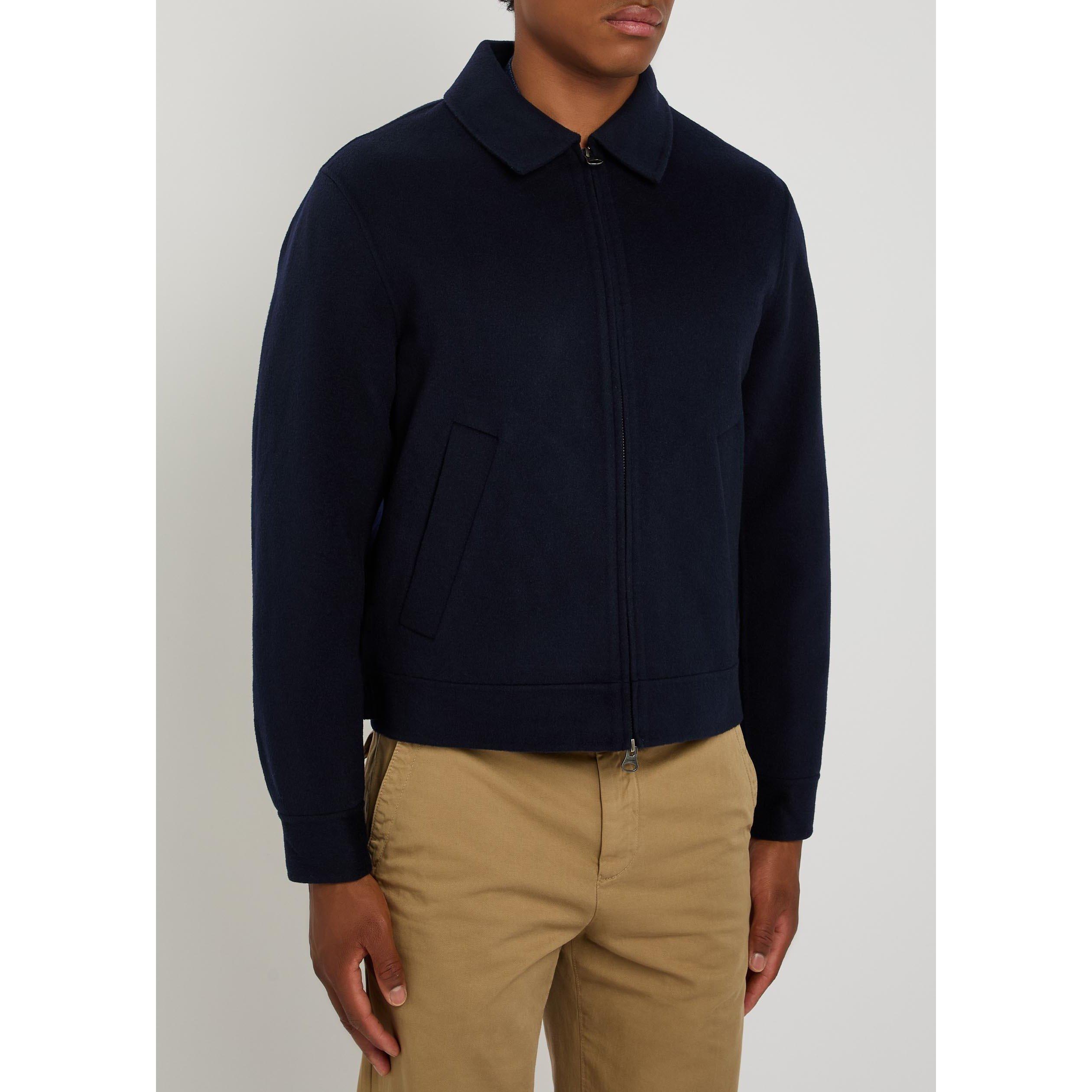 NAVY - Gant - Men's Wool Harrington Jacket - 2