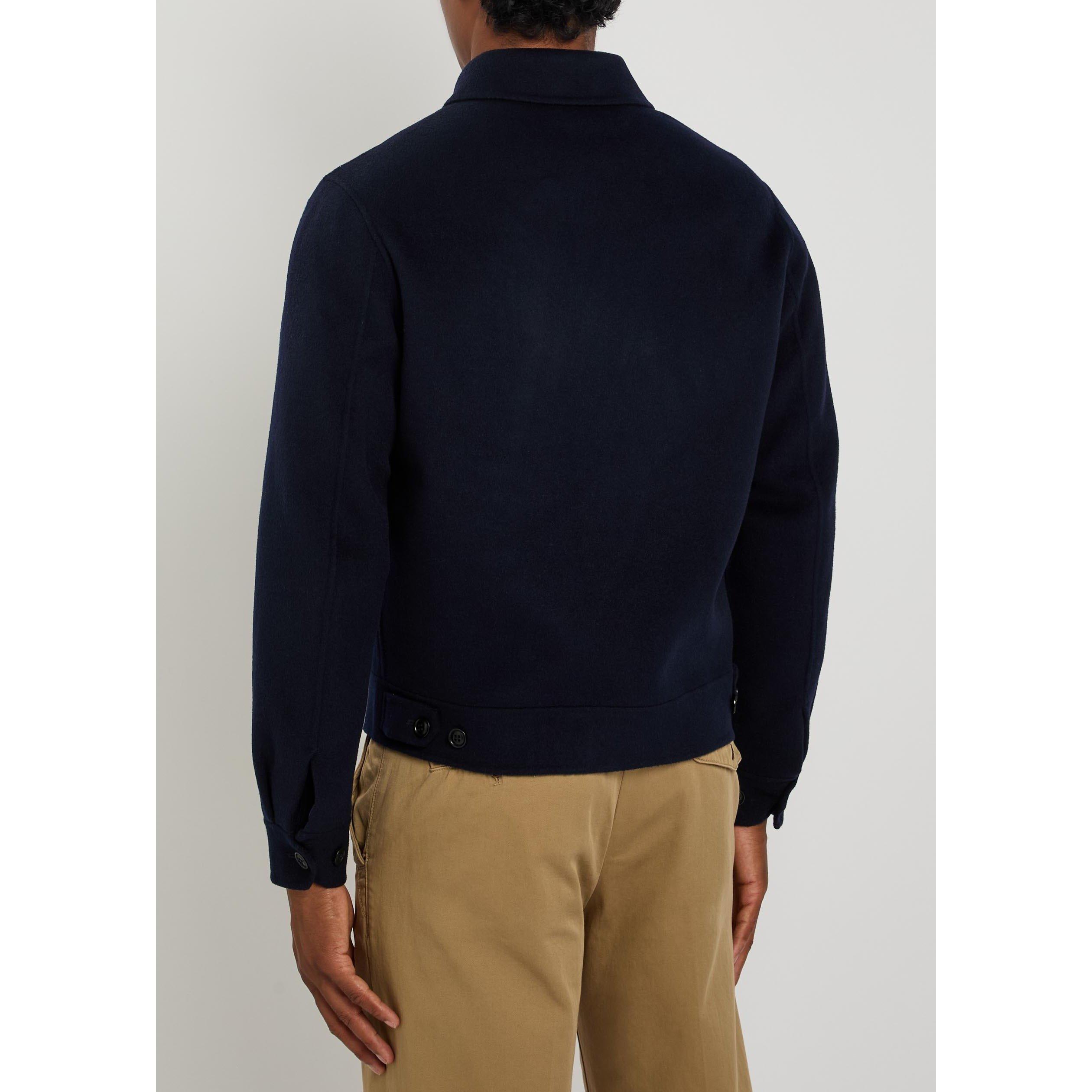 NAVY - Gant - Men's Wool Harrington Jacket - 3