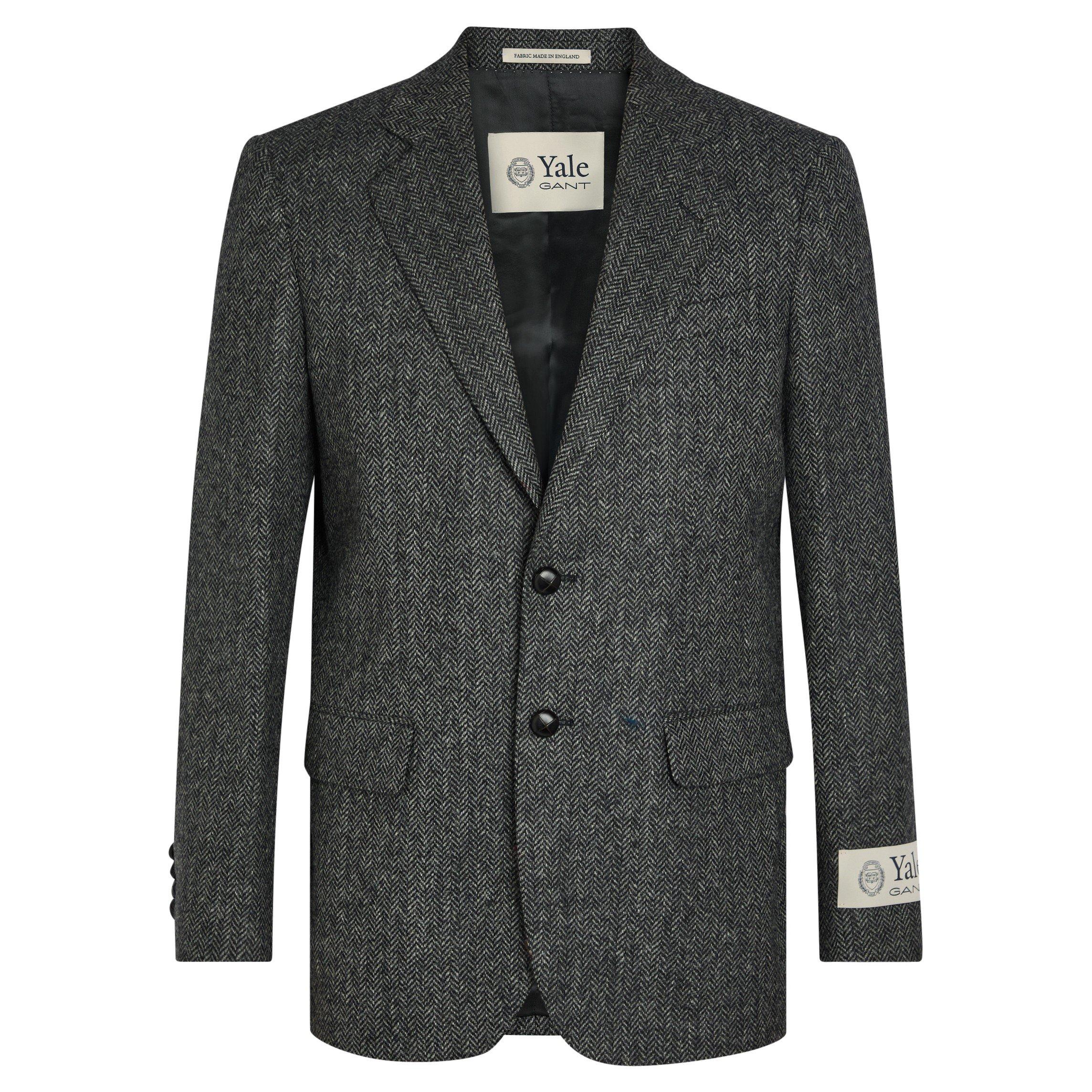 GREY AND OTHER - Gant - Men's Yale Herringbone Tweed Blazer - 1