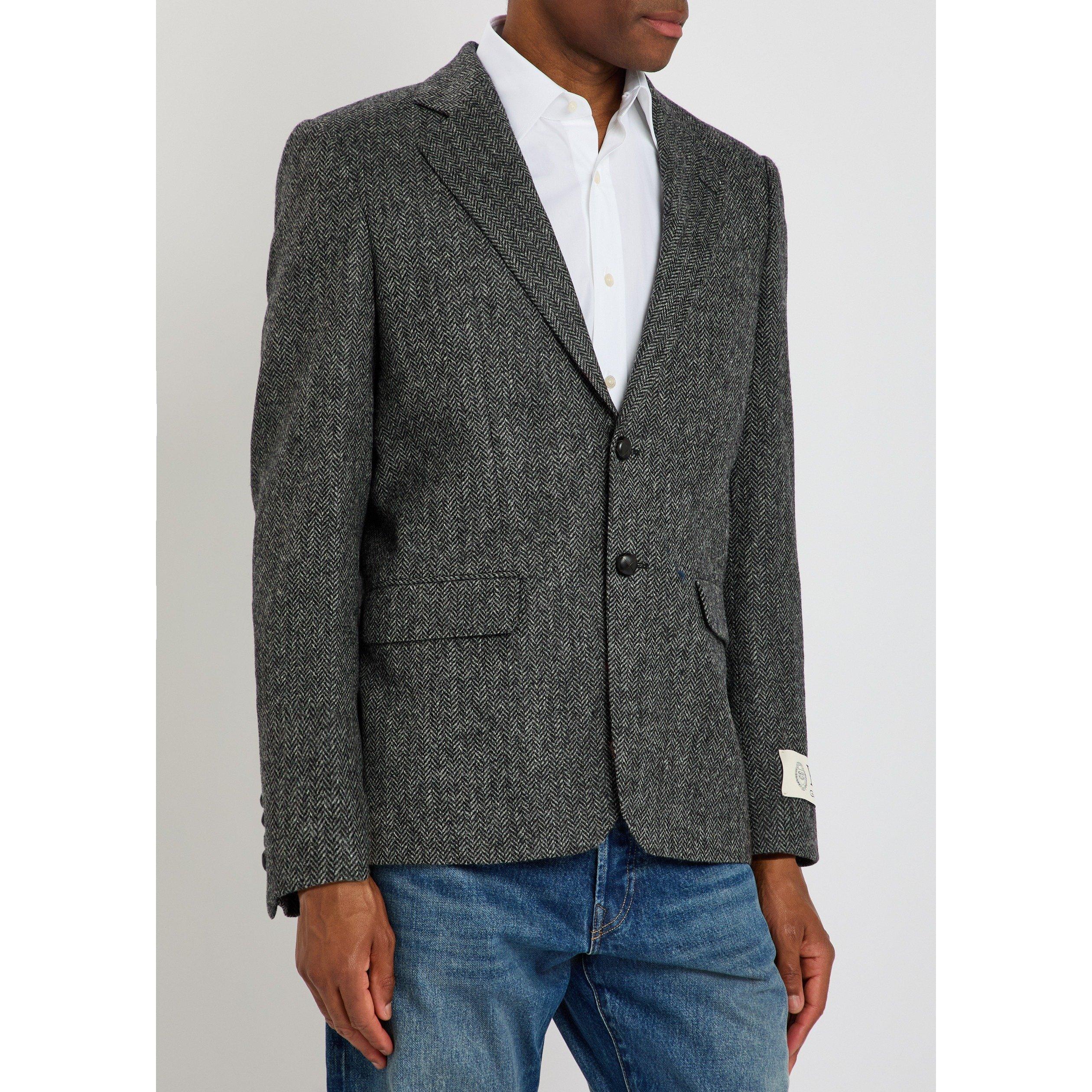 GREY AND OTHER - Gant - Men's Yale Herringbone Tweed Blazer - 2