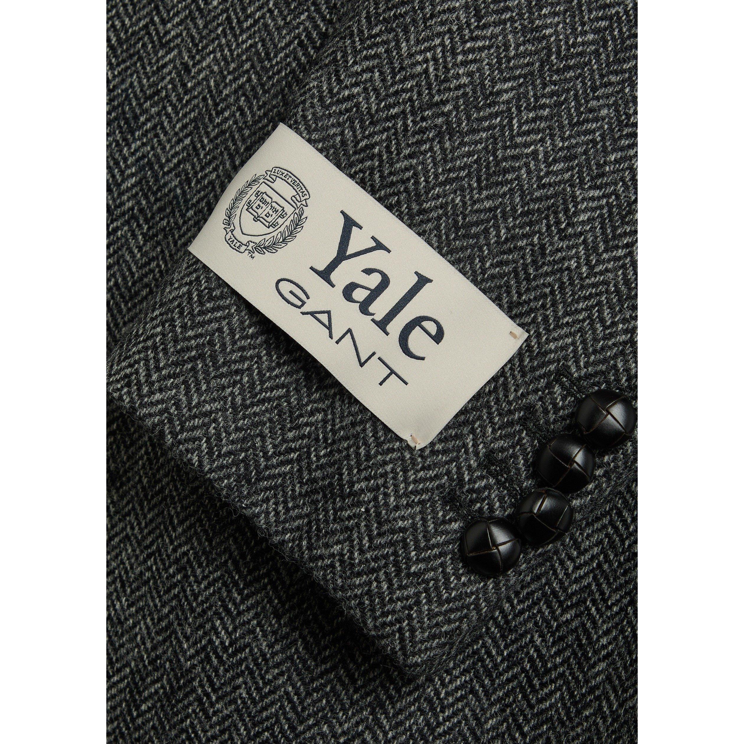 GREY AND OTHER - Gant - Men's Yale Herringbone Tweed Blazer - 4