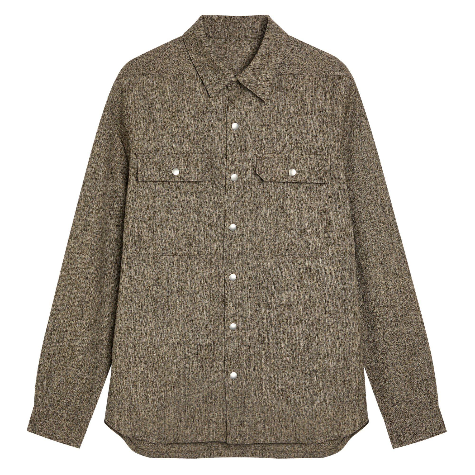 Rick Owens Men's Wool Overshirt