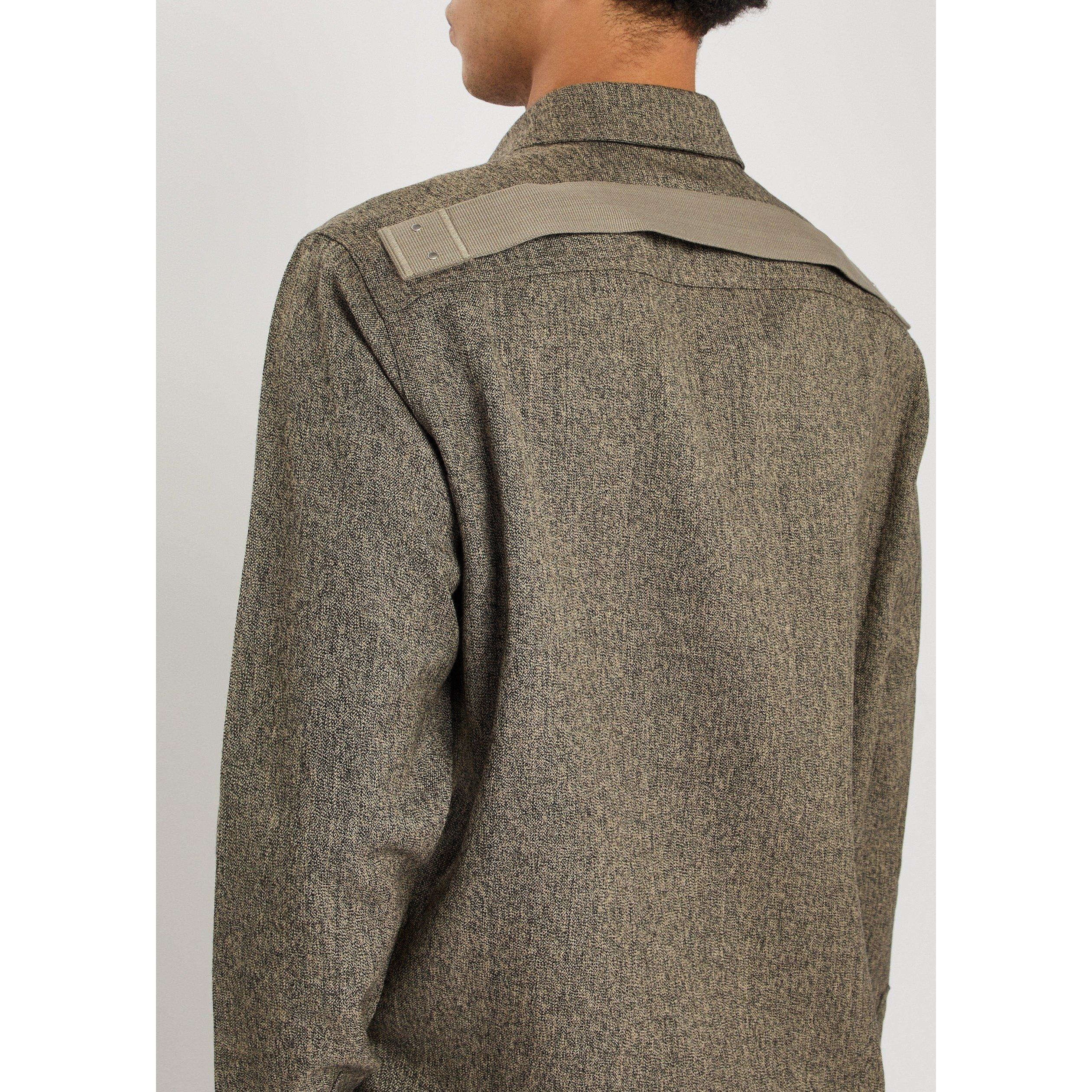 BLACK - Rick Owens - Men's Wool Overshirt - 4