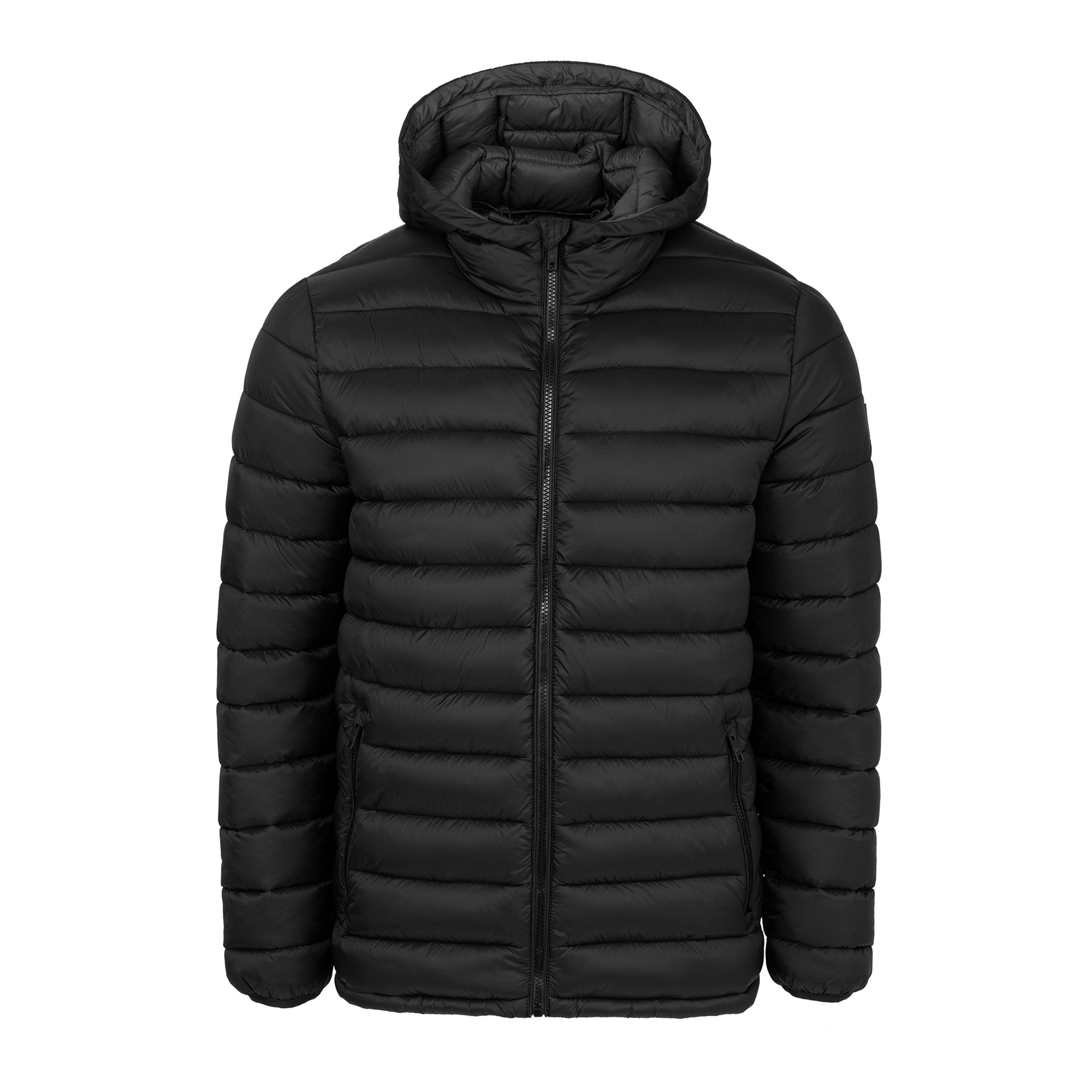Black - SoulCal - Mens Soul Cal Micro Bubble Short Puffer Jacket - 1